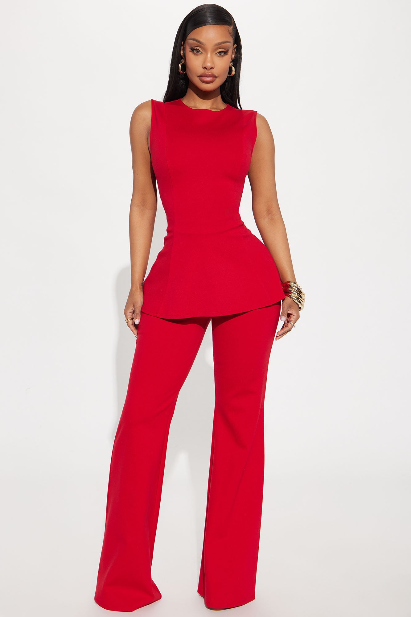 The Ava Peplum Pant Set