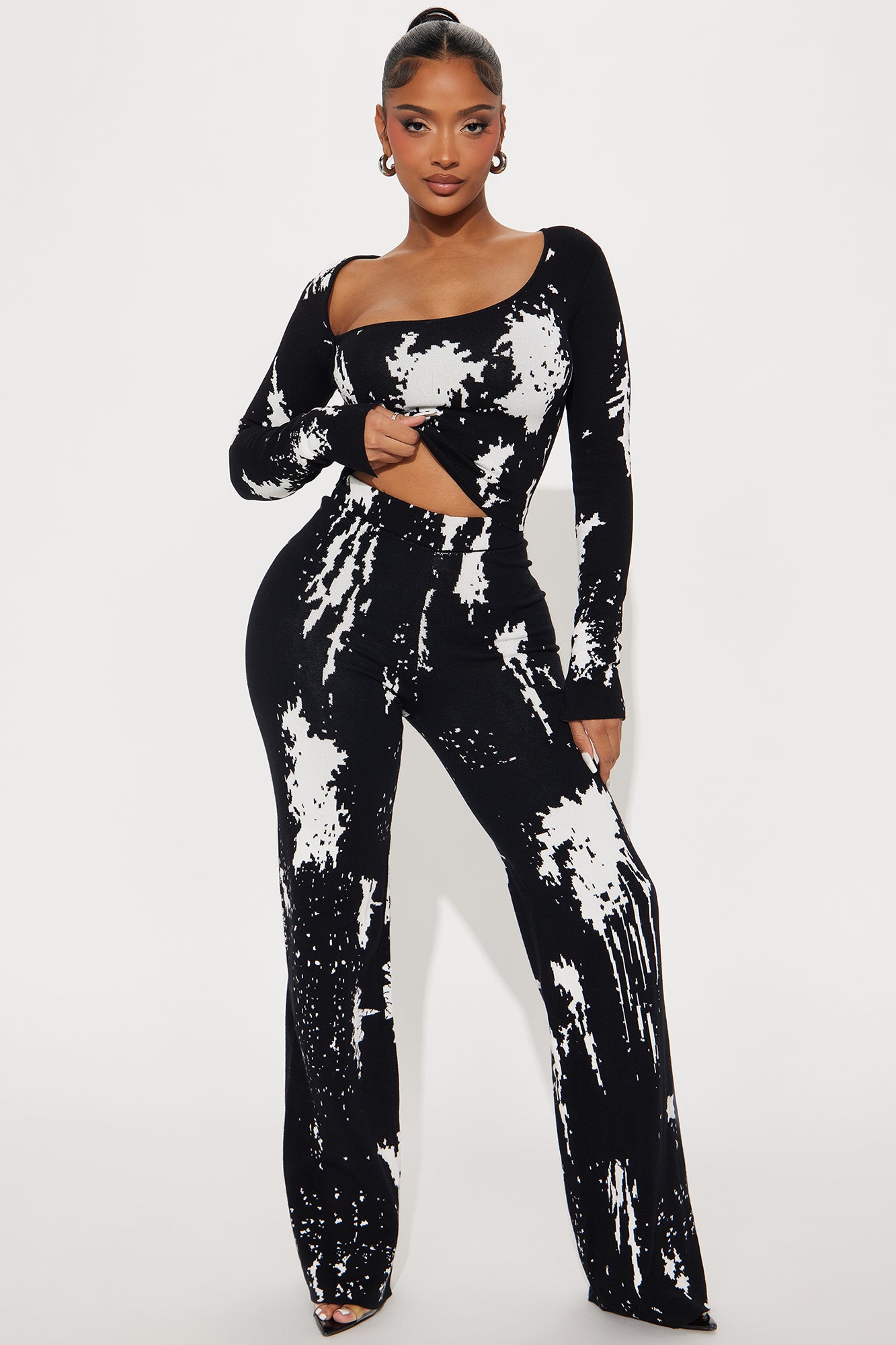 Zae Sweater Wide Leg Pant Set