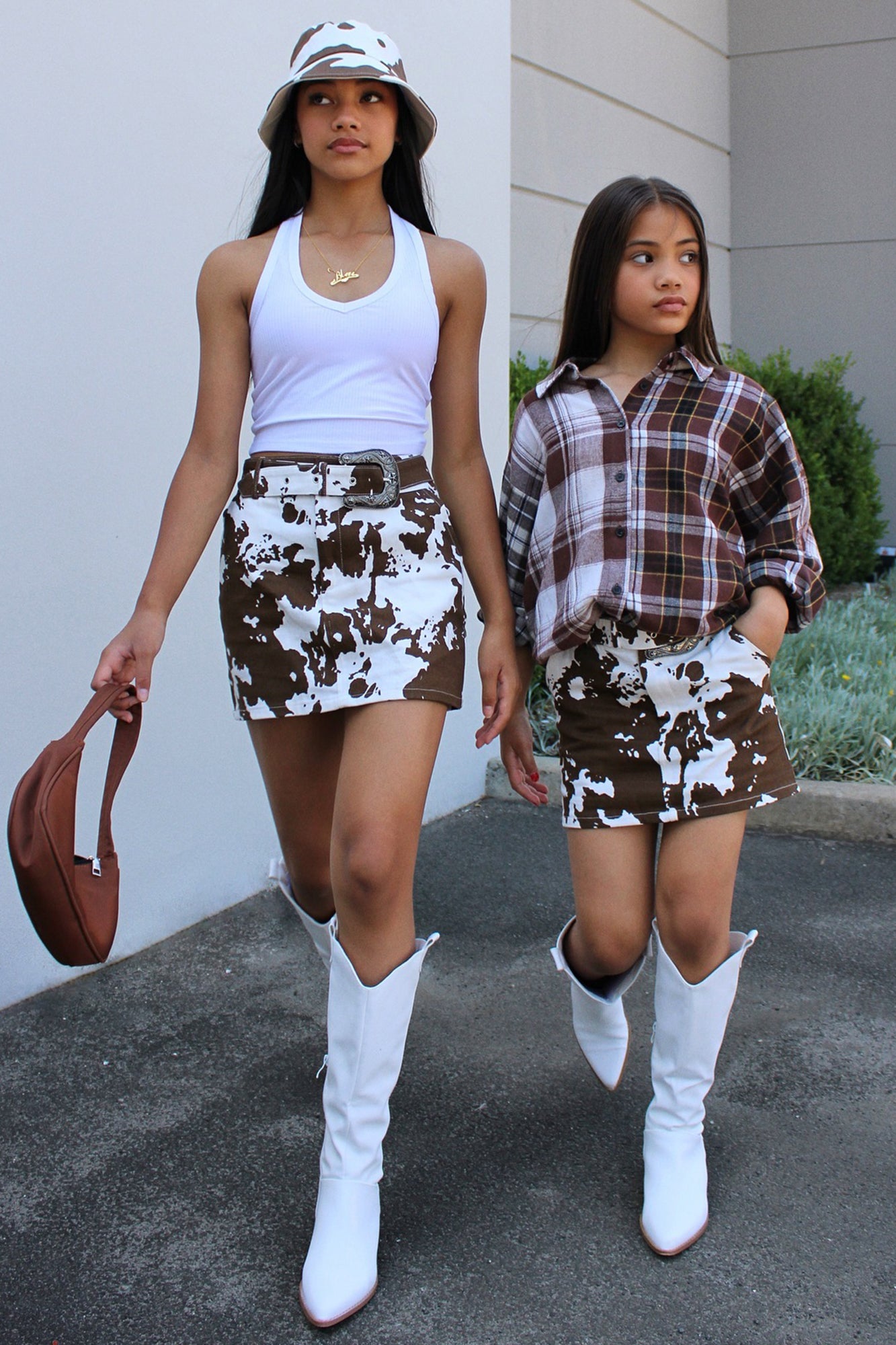 Mini Got Away Belted Mini Skirt