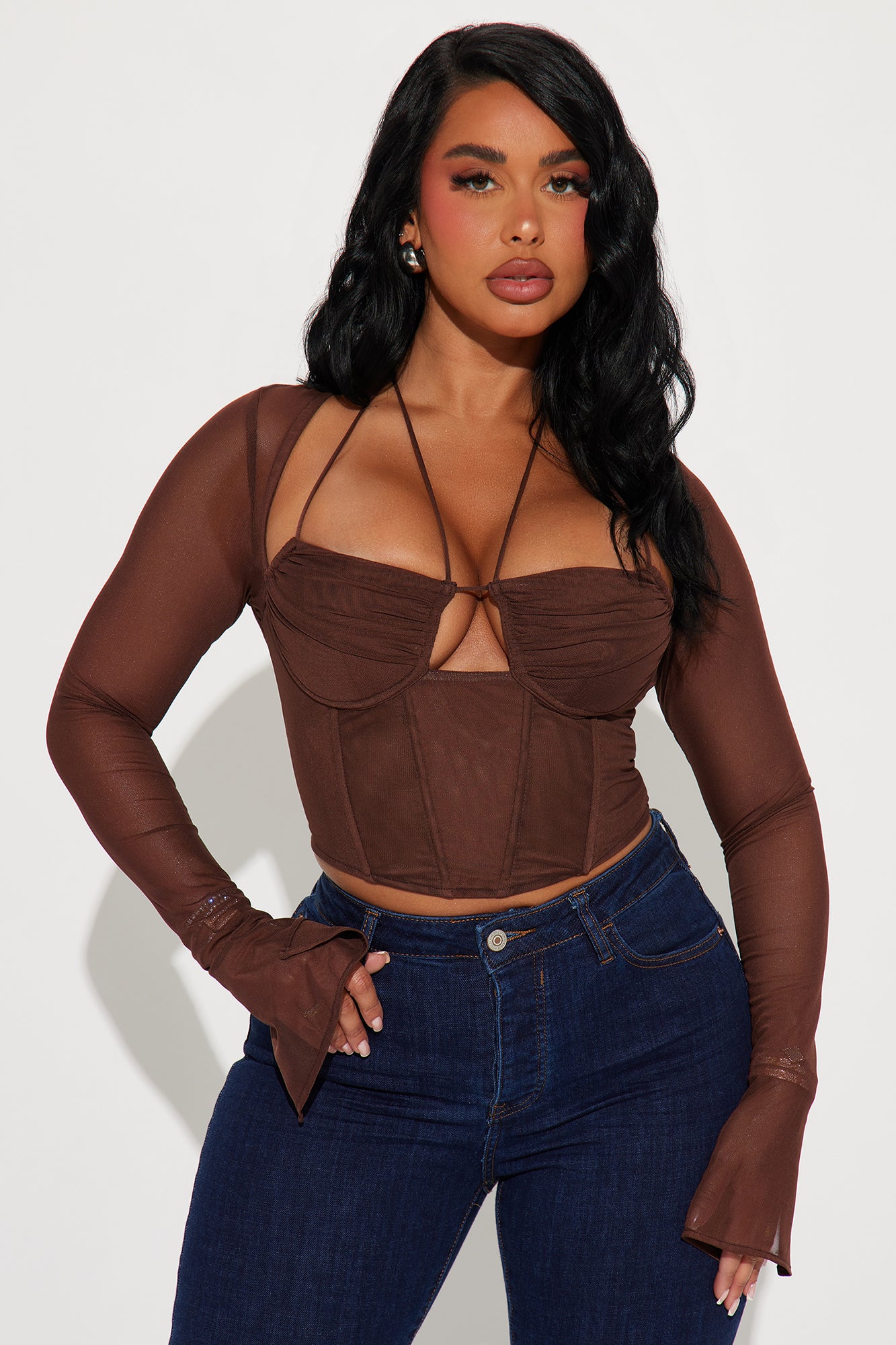 Melanie Mesh Corset Top