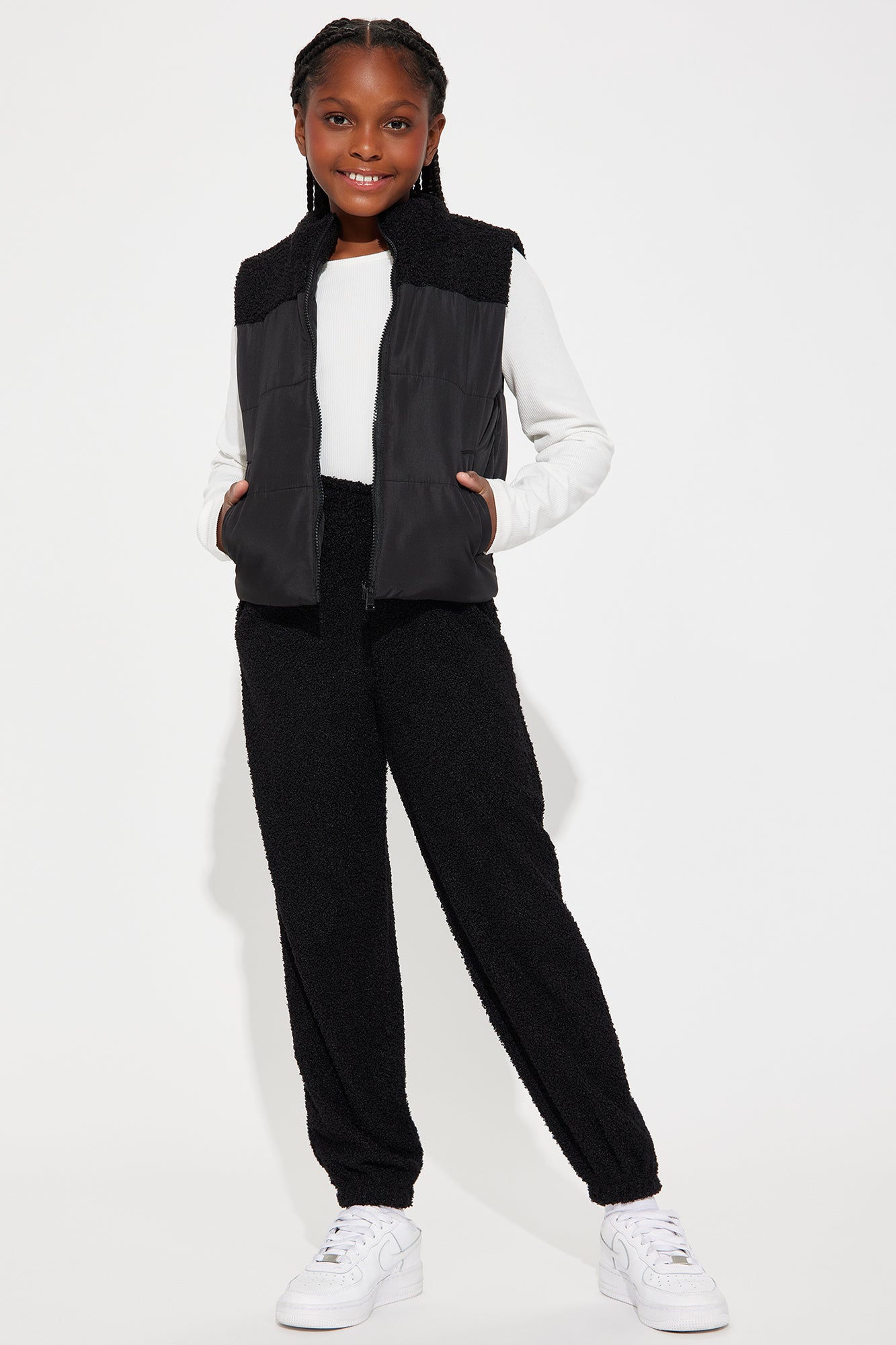 Mini Cali Girl Sherpa Pant Set