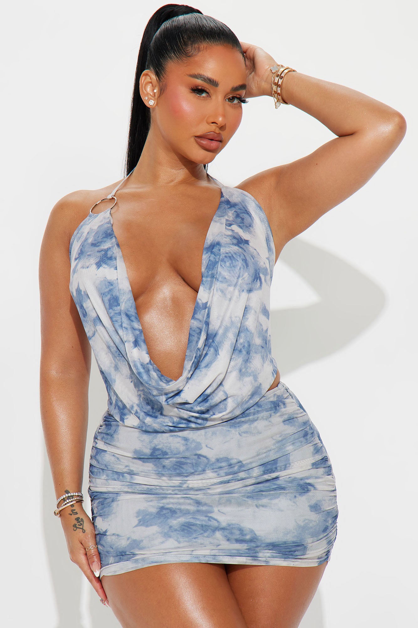 Amy Mesh Skirt Set