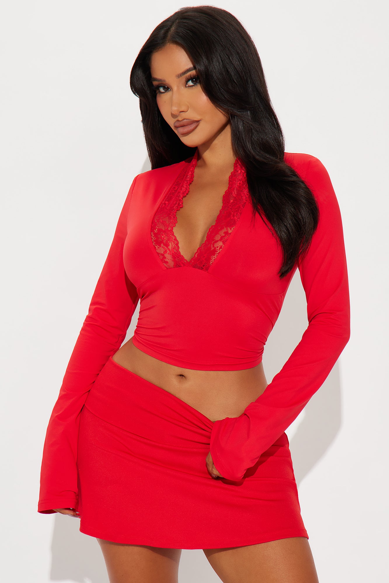 Sarai Lace Long Sleeve Top