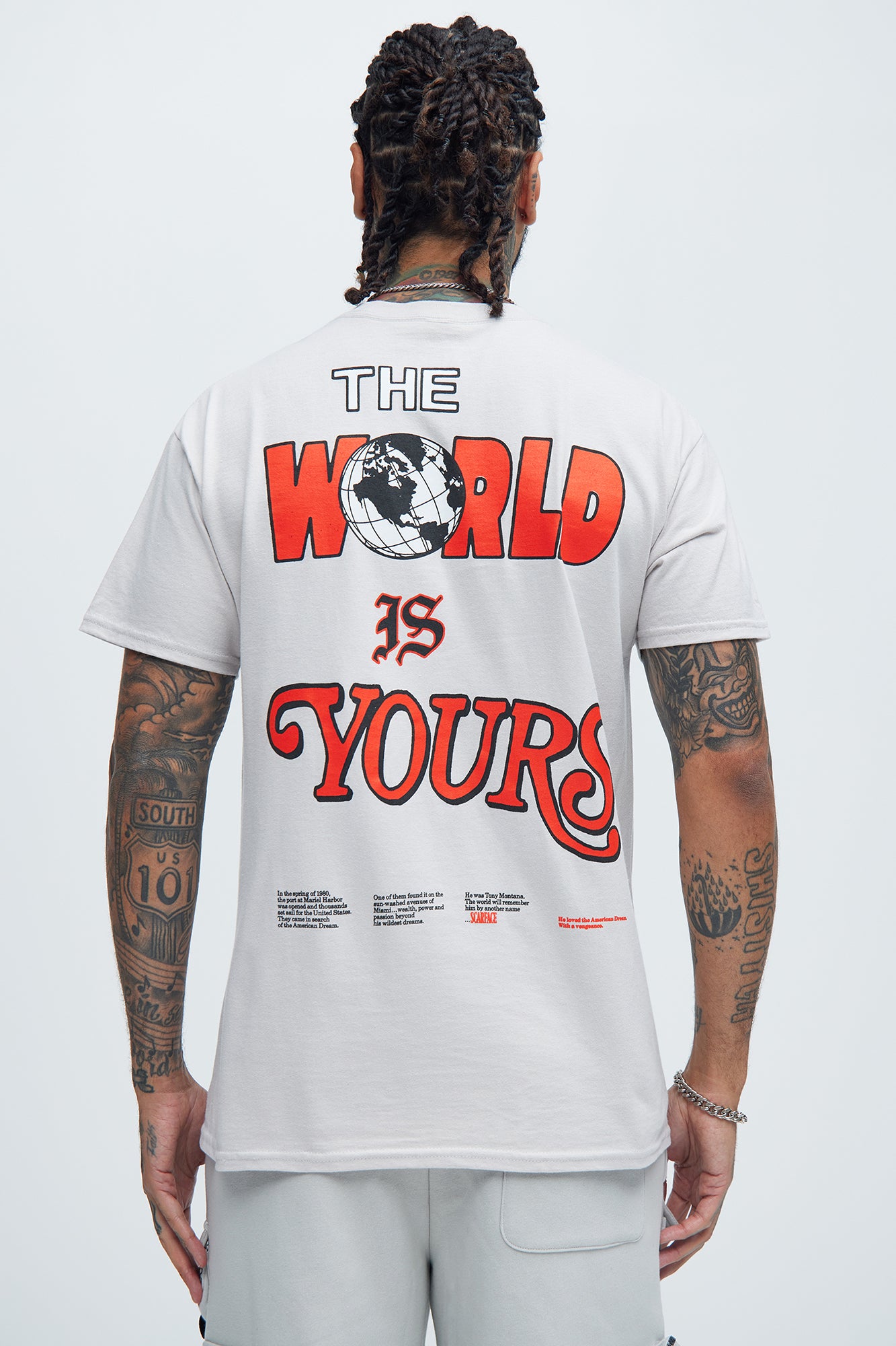 Scarface The World Is Yours Poster Short Sleeve Tee