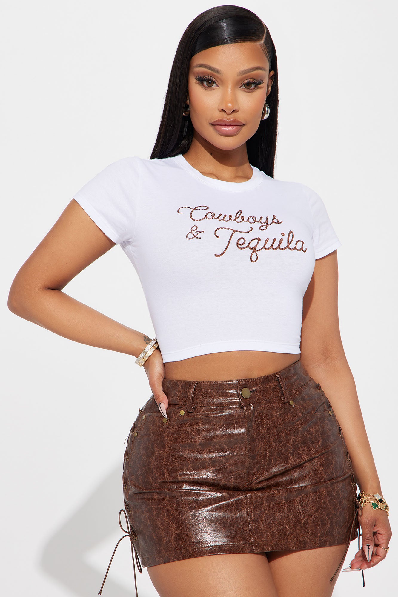 Cowboys & Tequila Crop Top