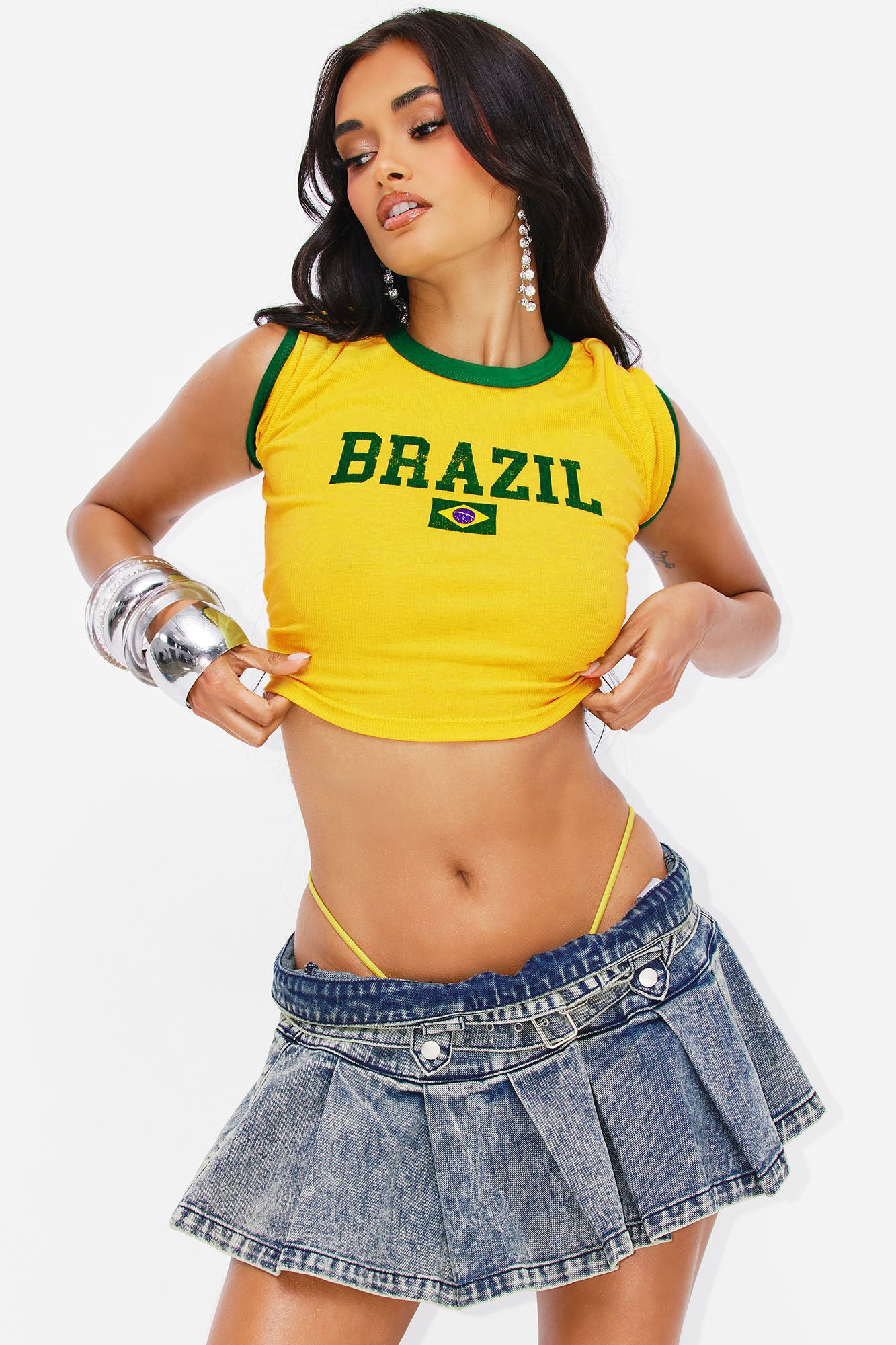 Brazil Ringer Tee