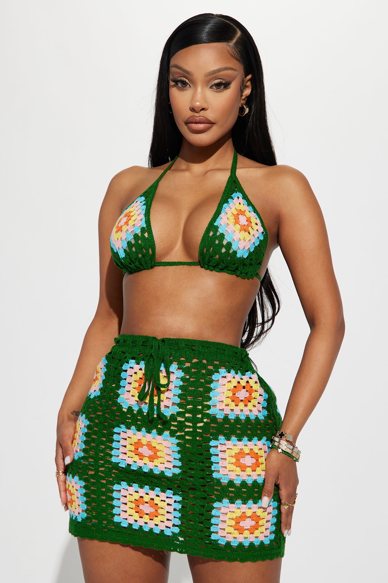 She's Amazing Crochet Skirt Set