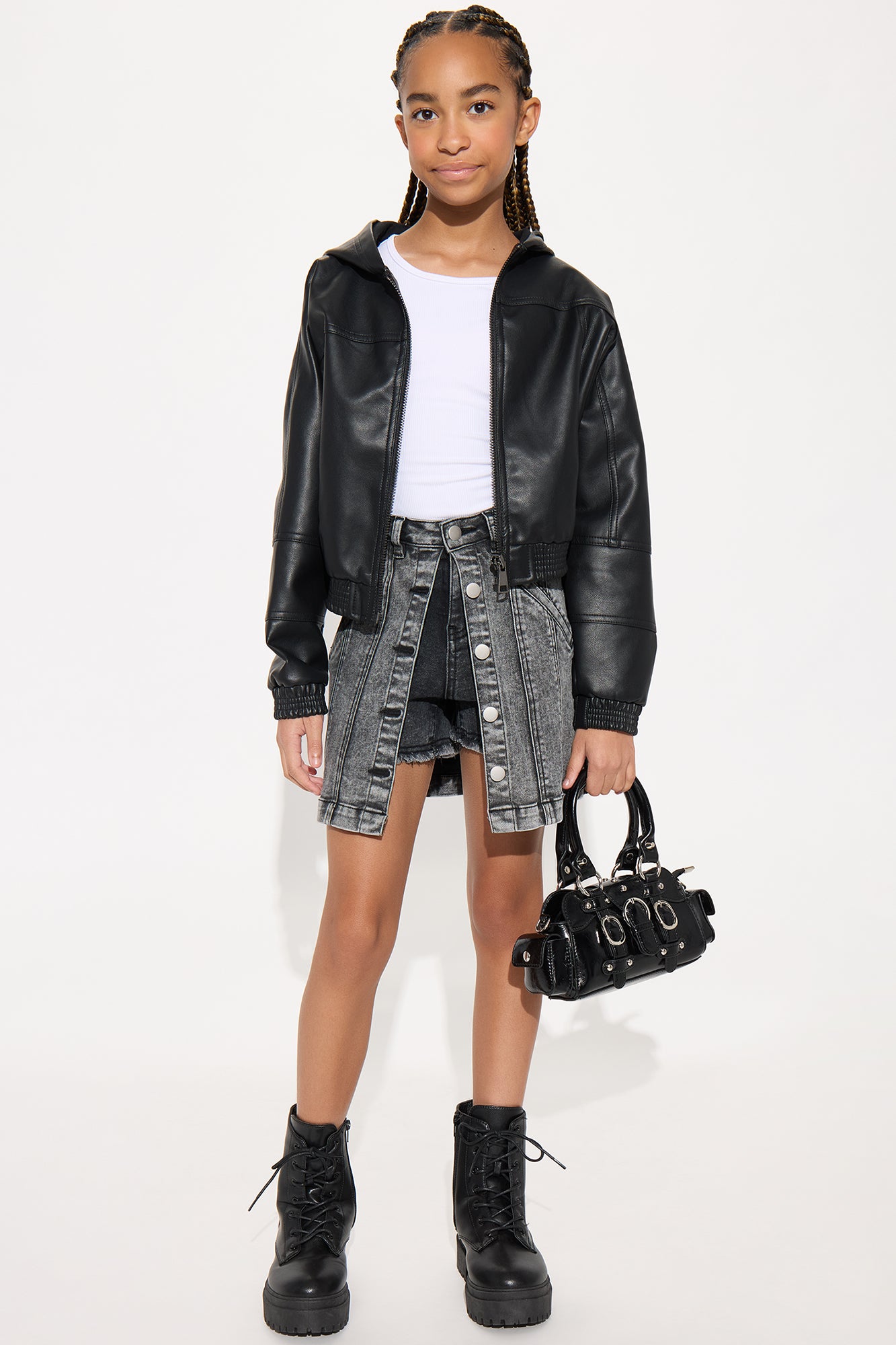 Mini Eden Overlay Denim Shorts