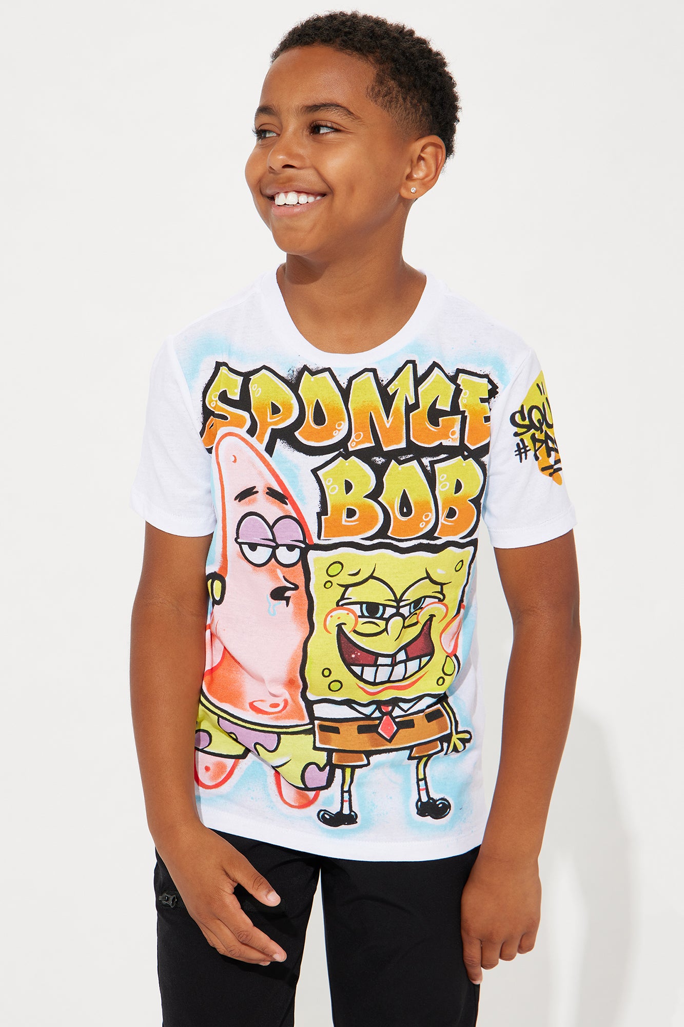 Mini Spongebob Oversized Airbrush Tee