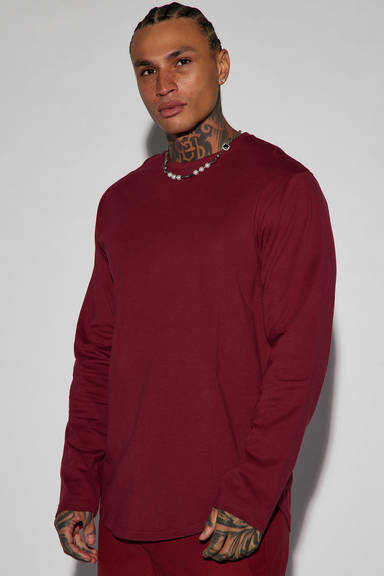 Essential Long Sleeve Scallop Tee