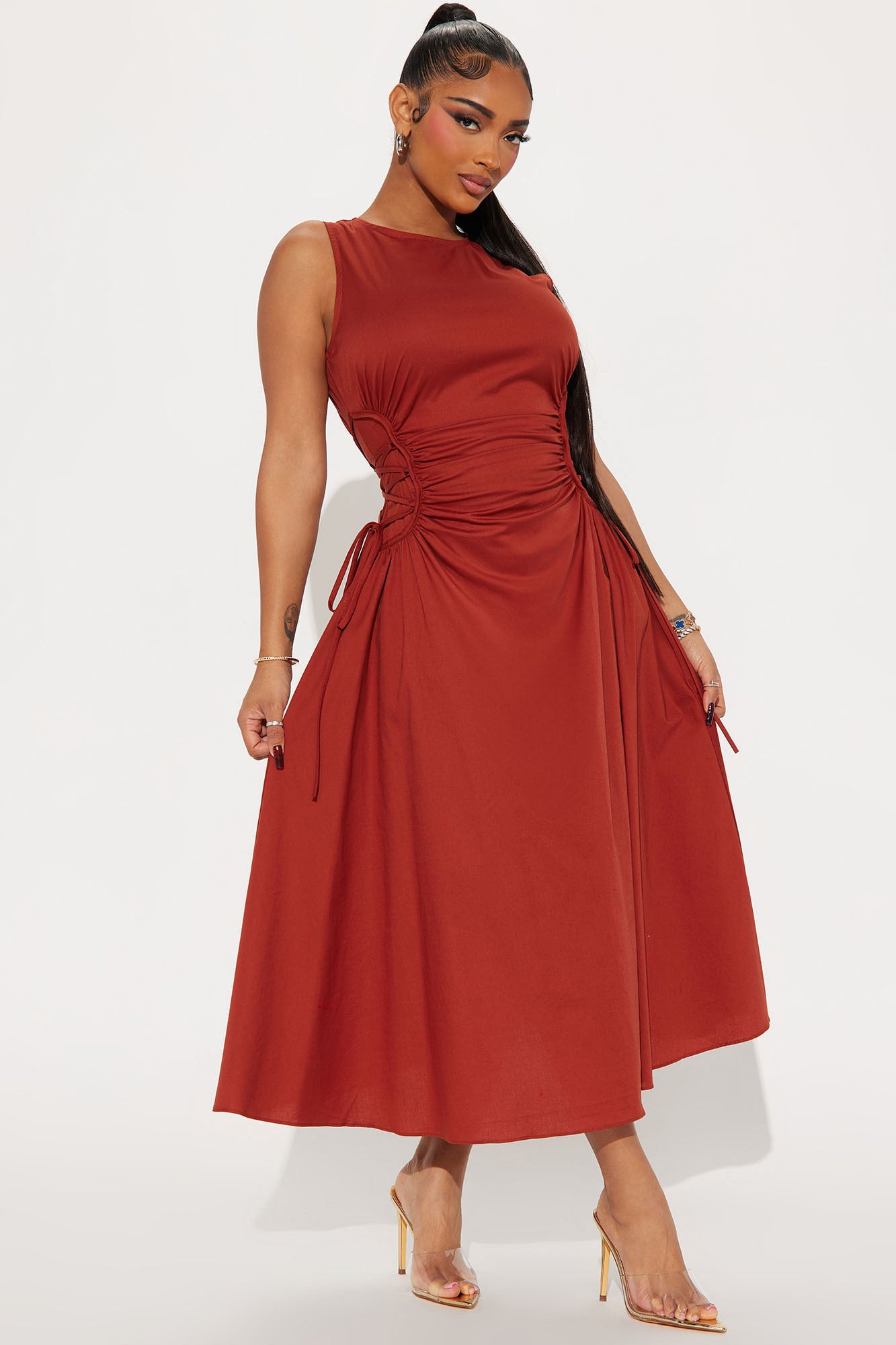 Emmaline Poplin Midi Dress