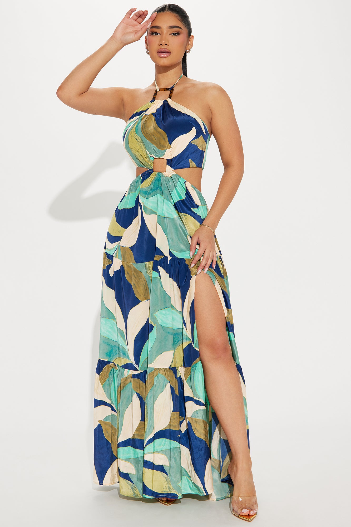 Beach Talking Satin Maxi Dress