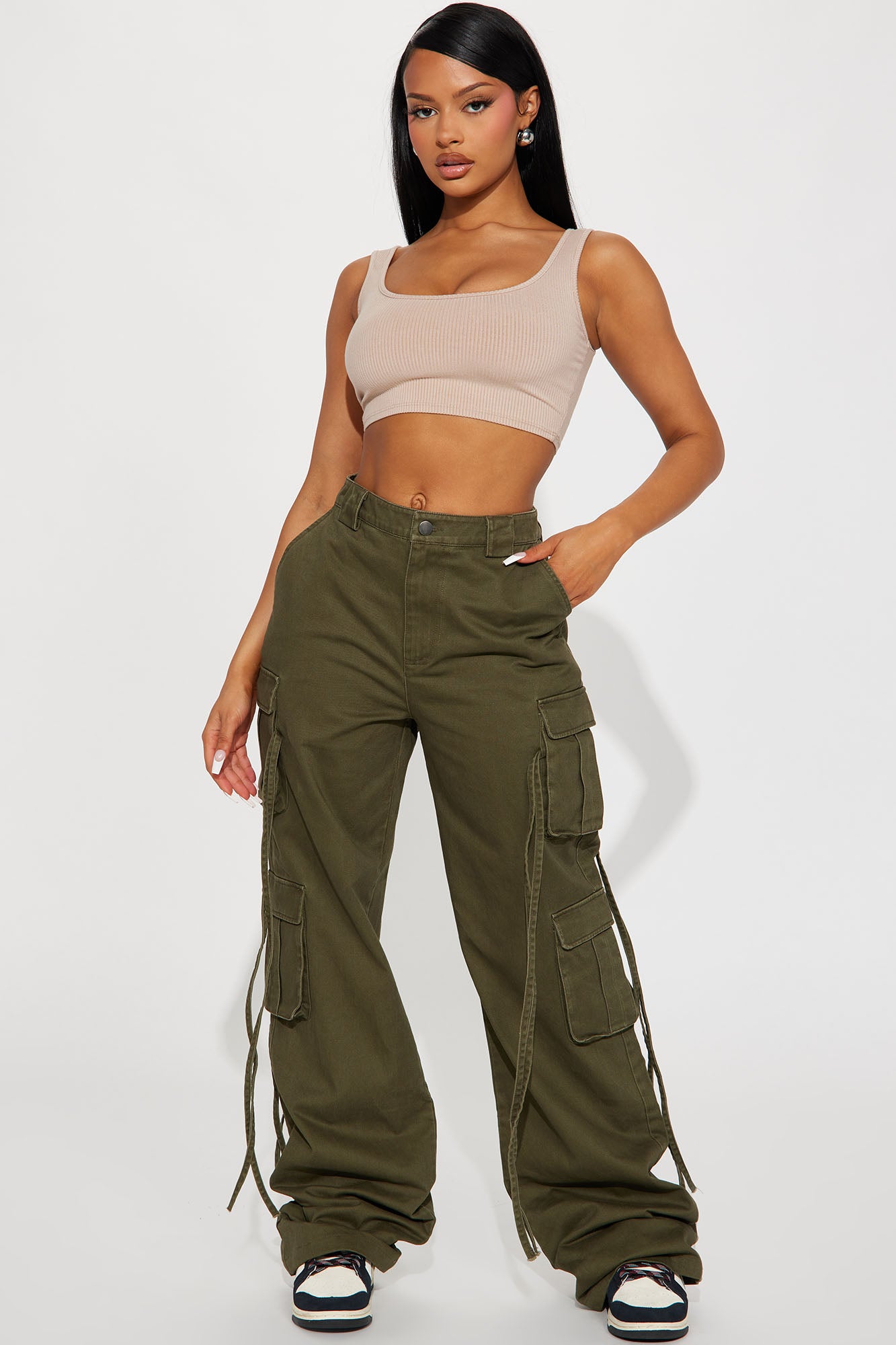 Tall Golden Hour Wide Leg Cargo Pant