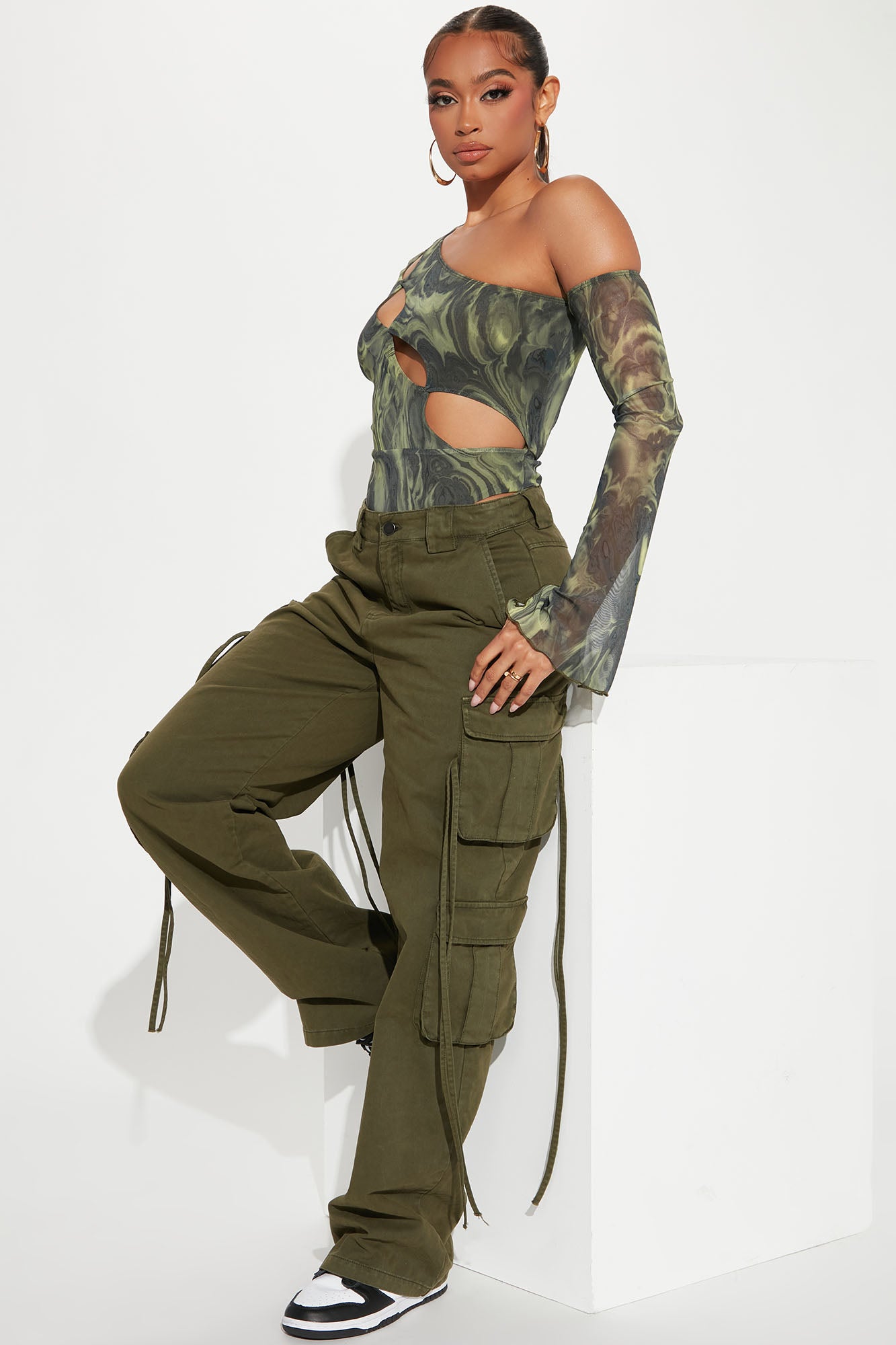 Golden Hour Wide Leg Cargo Pant