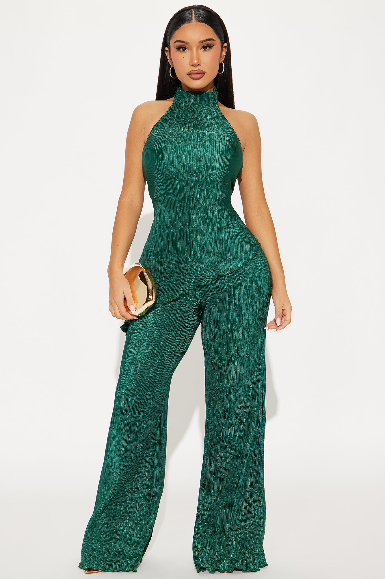 Talia Plisse Pant Set