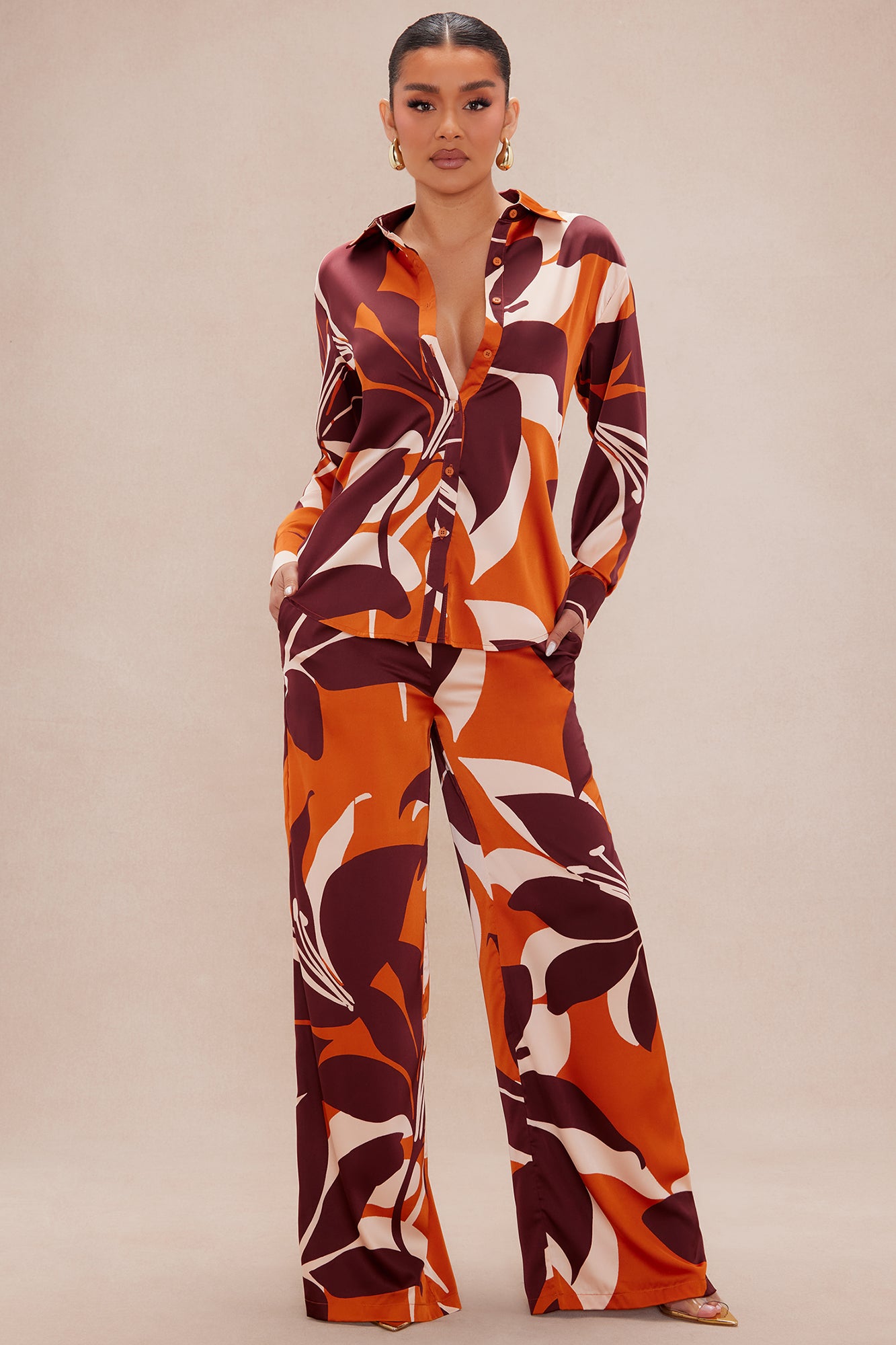 Sawyer Satin Pant Set