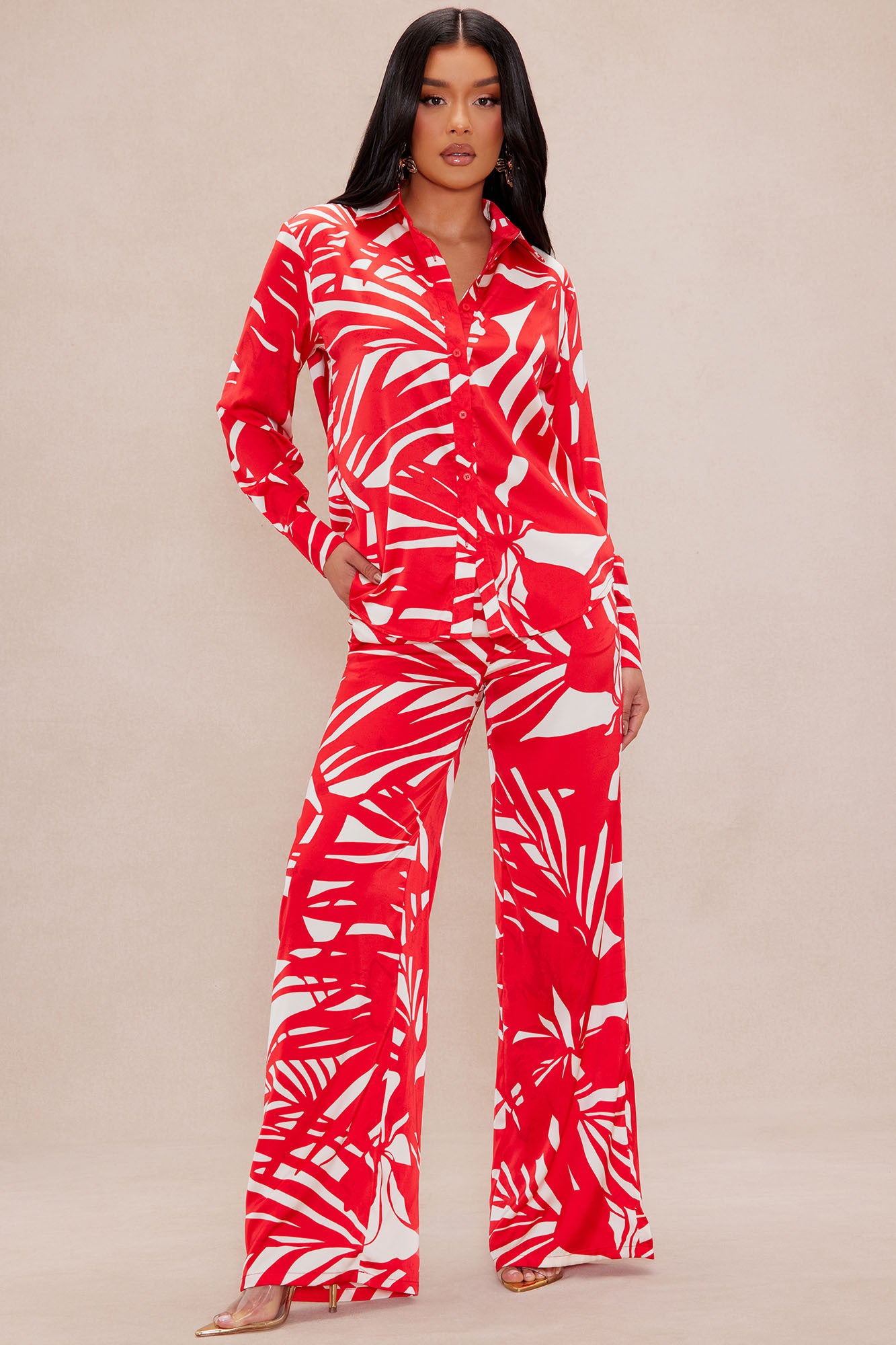 Sasha Satin Pant Set