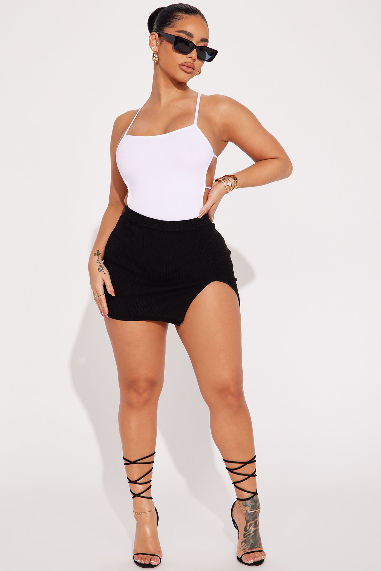 Stella Slit Mini Skirt
