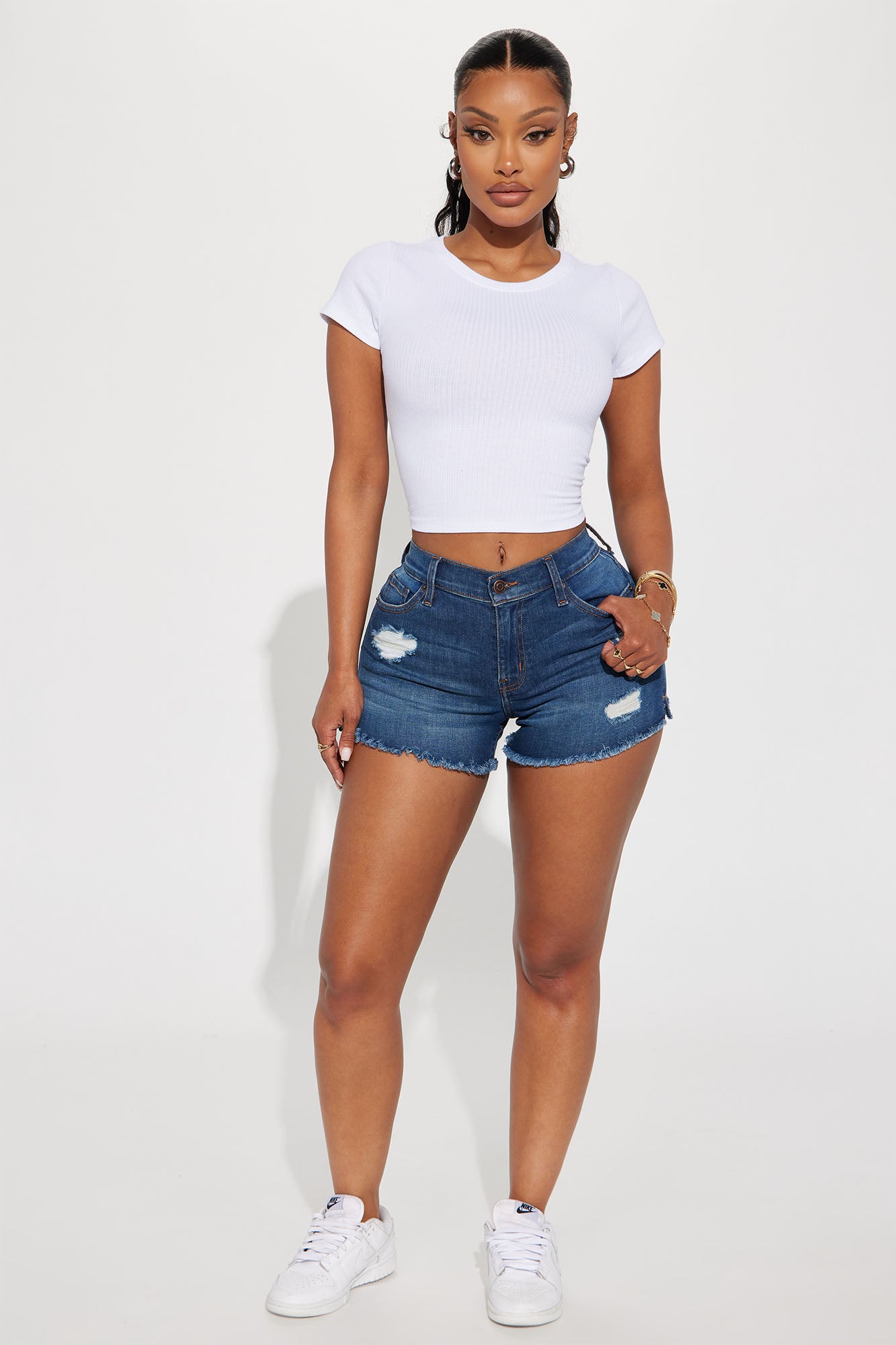 Right And Tight Lux Stretch Denim Shorts
