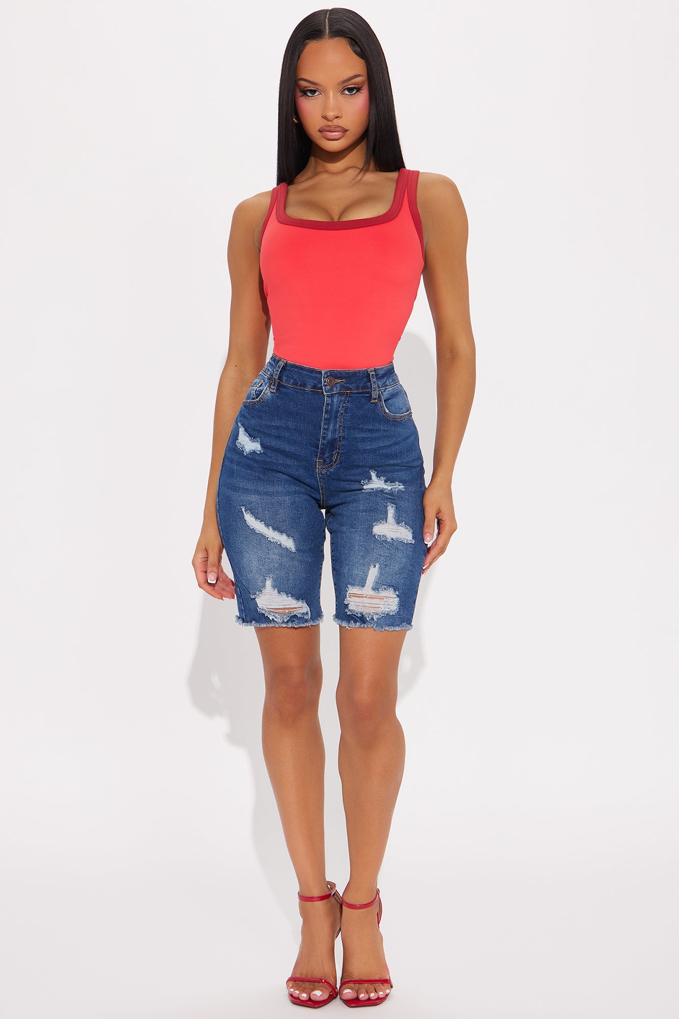 Tight Squeeze Lux Stretch Denim Bermuda Shorts
