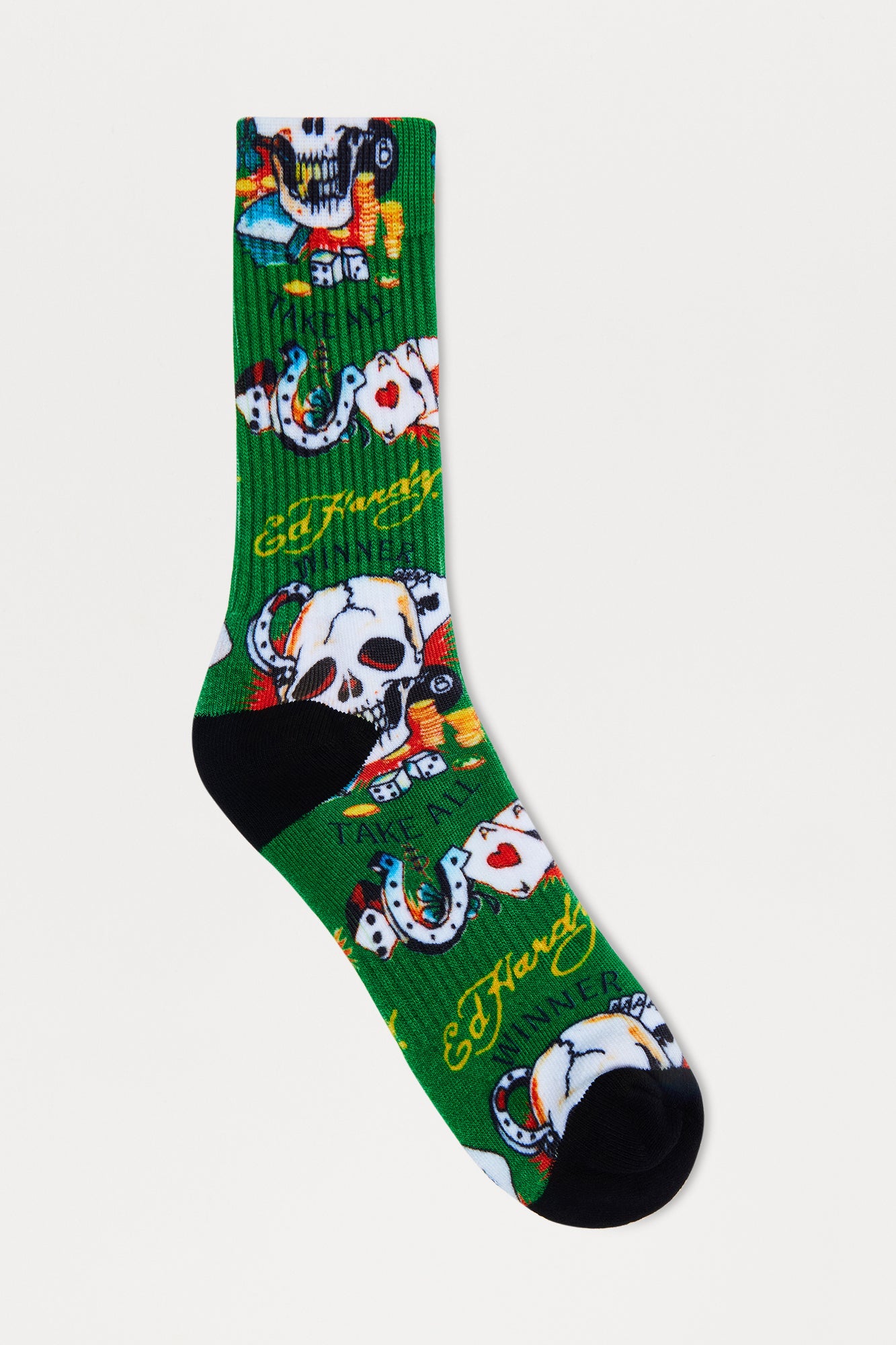 Ed Hardy Skull And Cards Socks