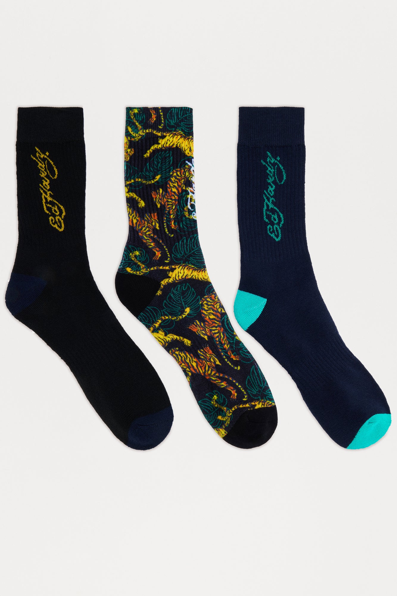 Ed Hardy Tiger Socks 3 Pack