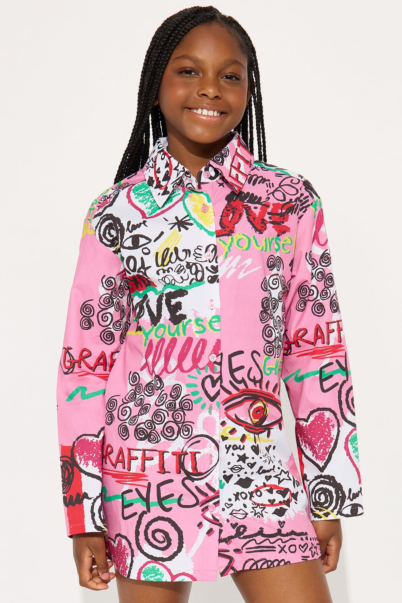 Mini Caught My Eye Mini Shirt Dress