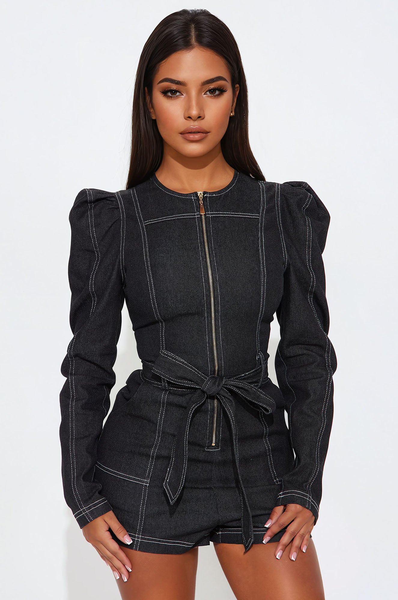 Debbie Denim Romper