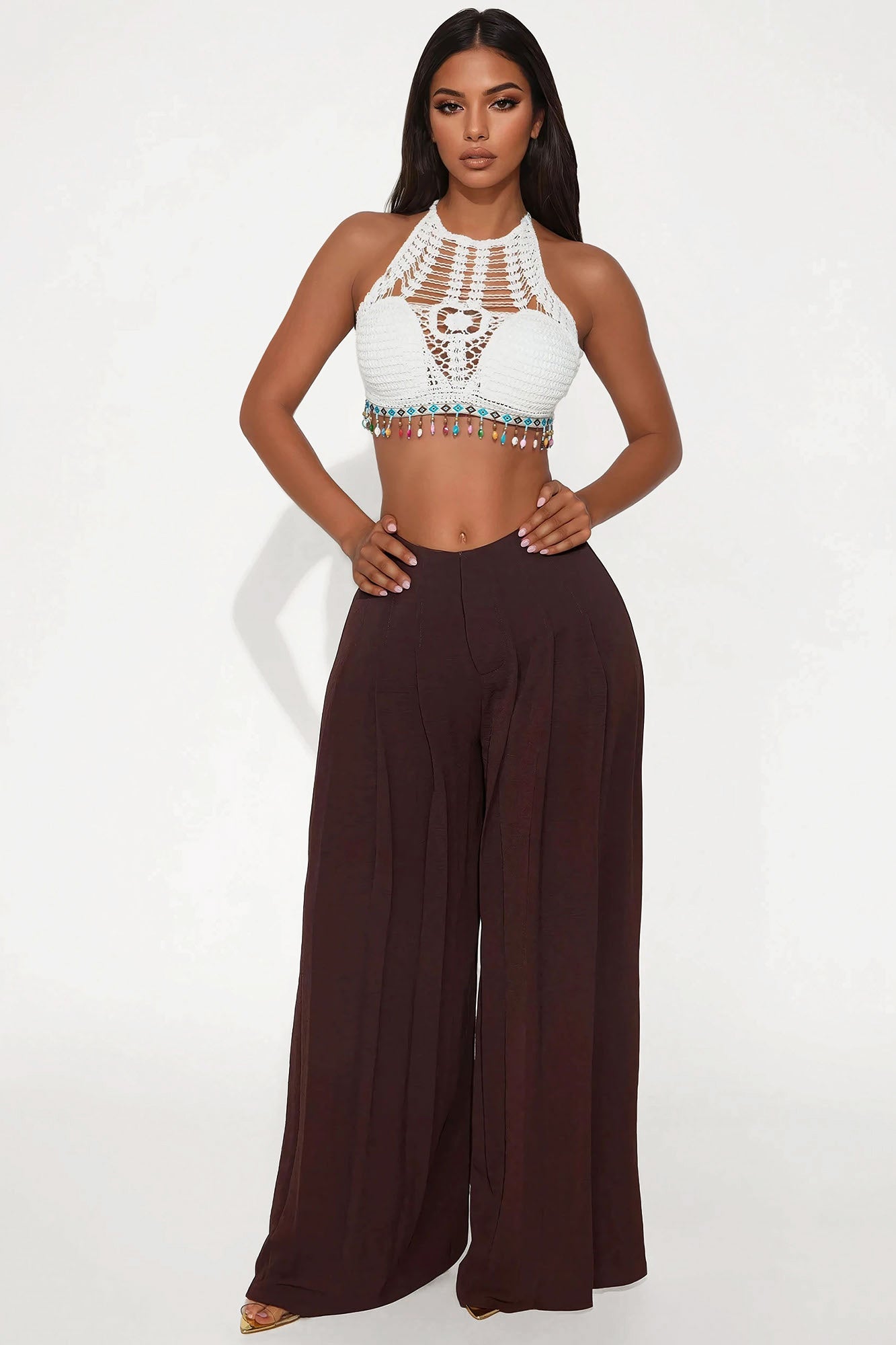 Elevate You Pleated Wide Leg Trouser