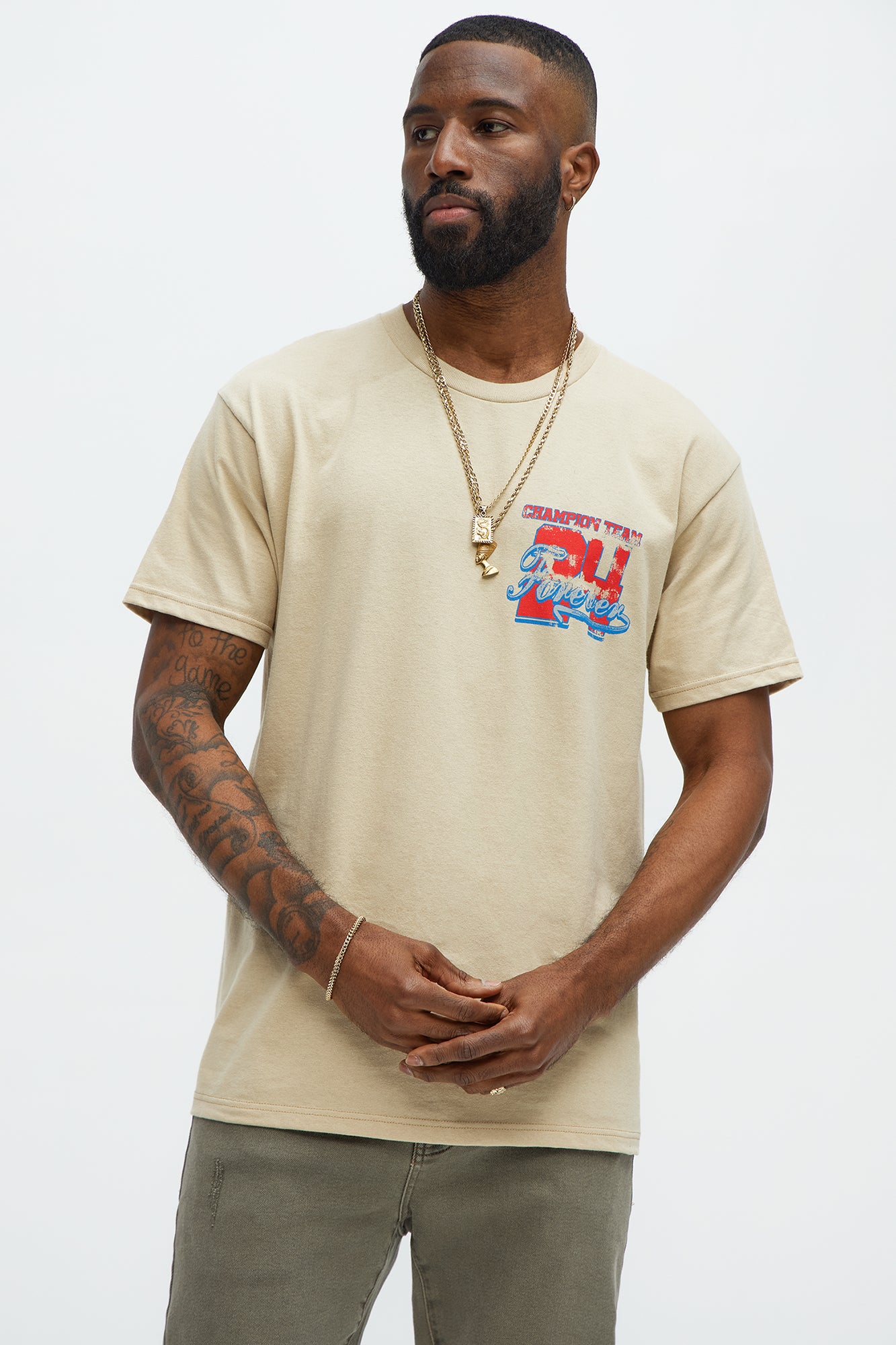 Forever 24 Racing Short Sleeve Tee
