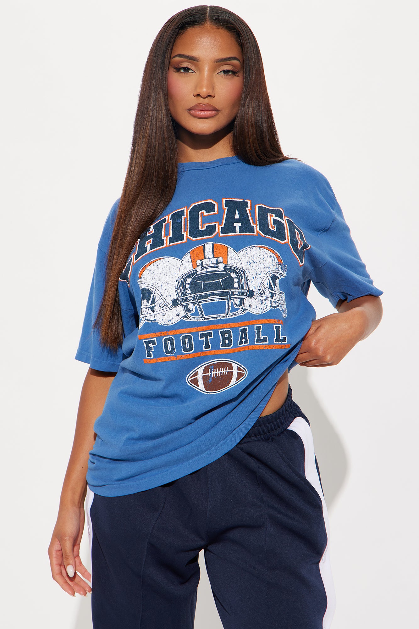 Chicago Pride Football Washed Tee