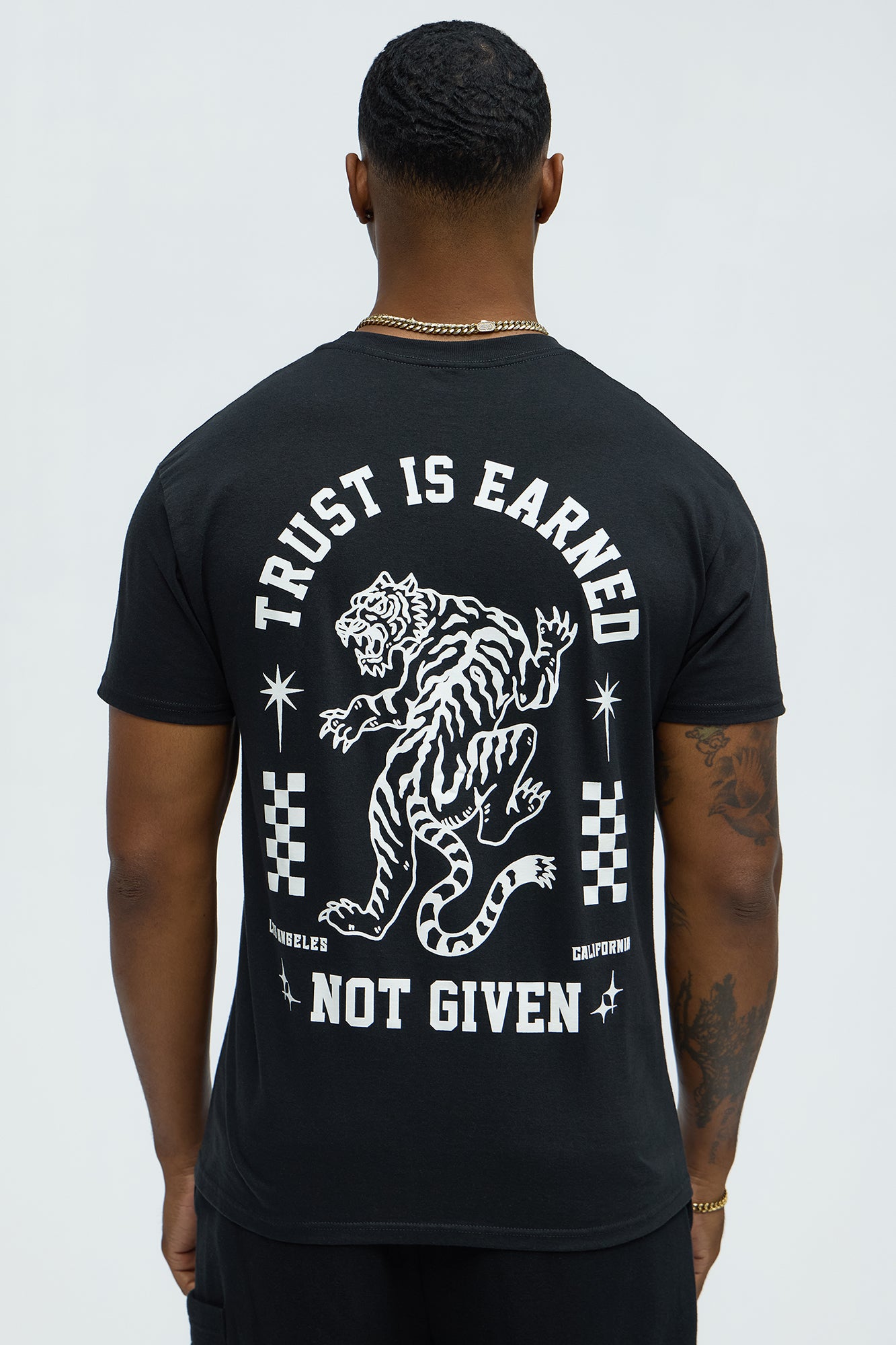 Trust Is Earned Short Sleeve Crew Neck T shirt