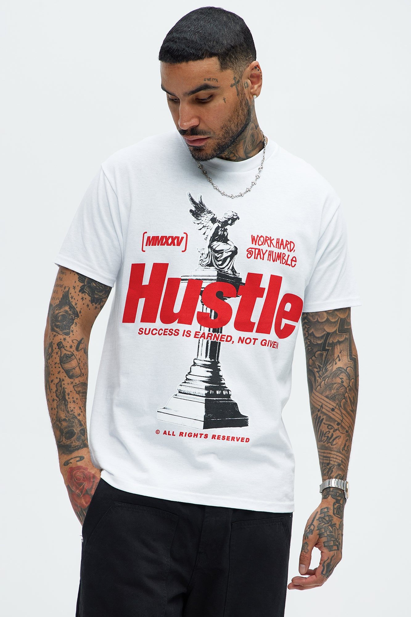 Hustle Statue Short Sleeve Tee