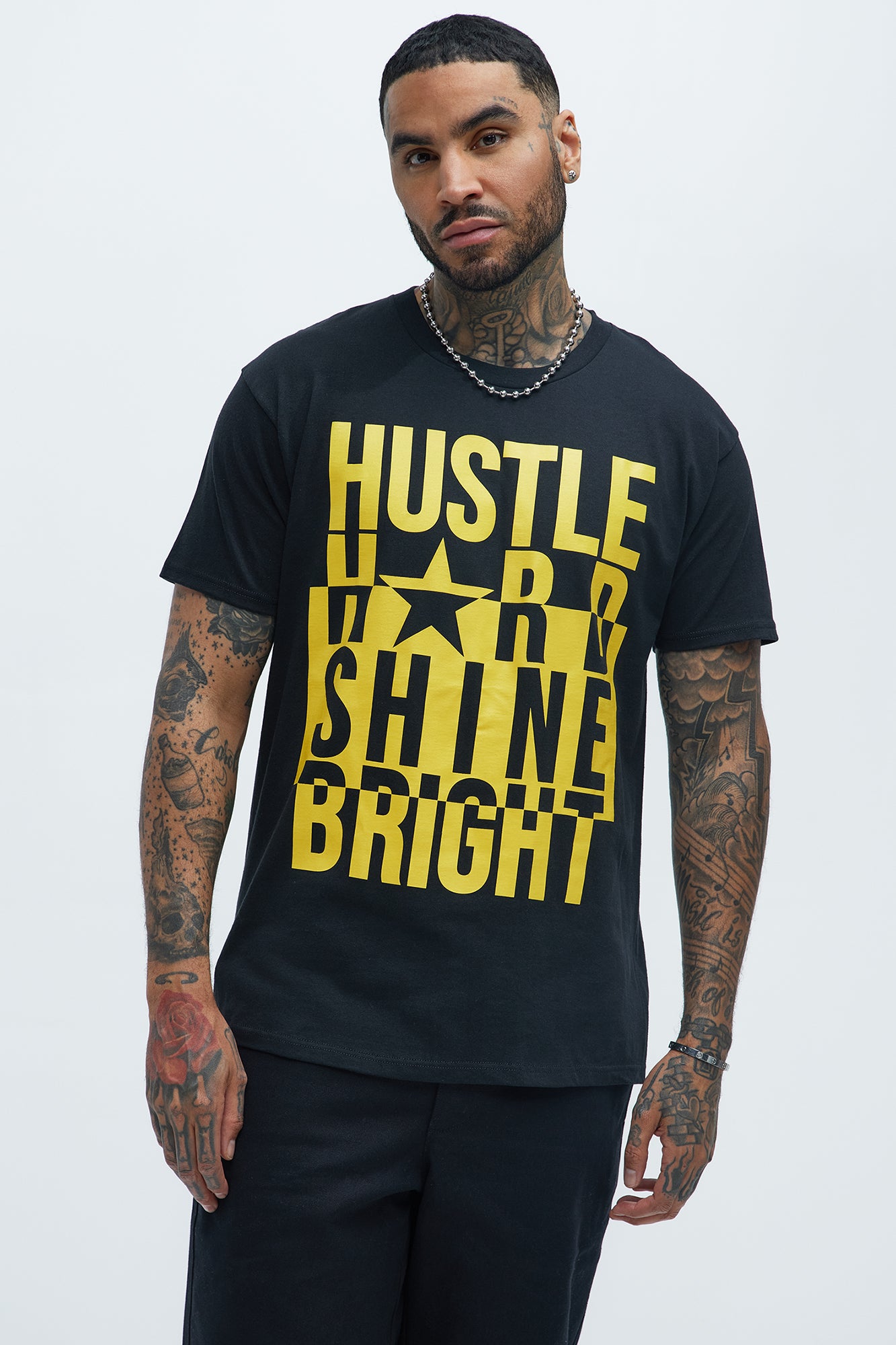 Hustle Hard Shine Bright Short Sleeve Tee