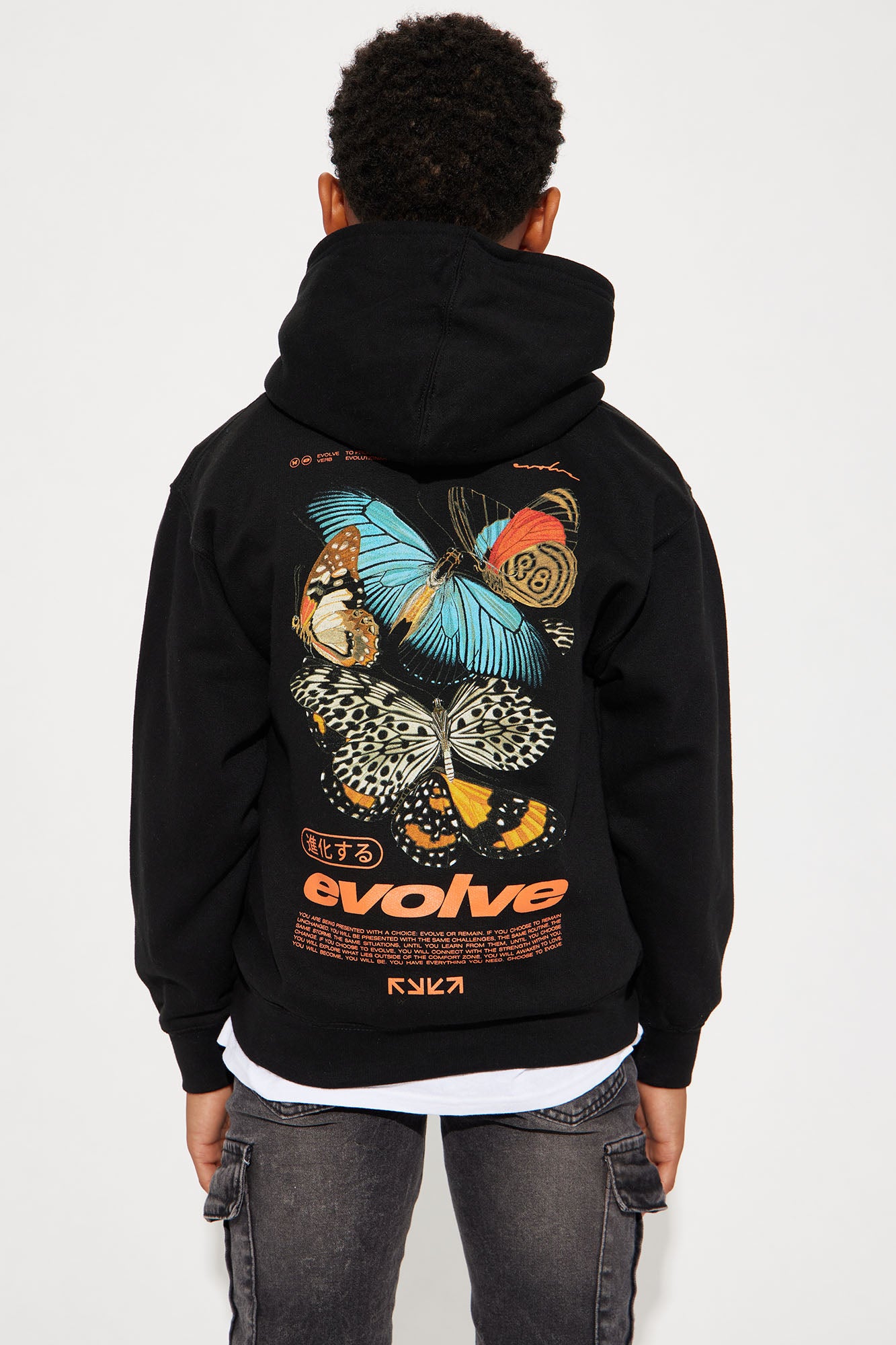 Mini Evolve Front And Back Hoodie