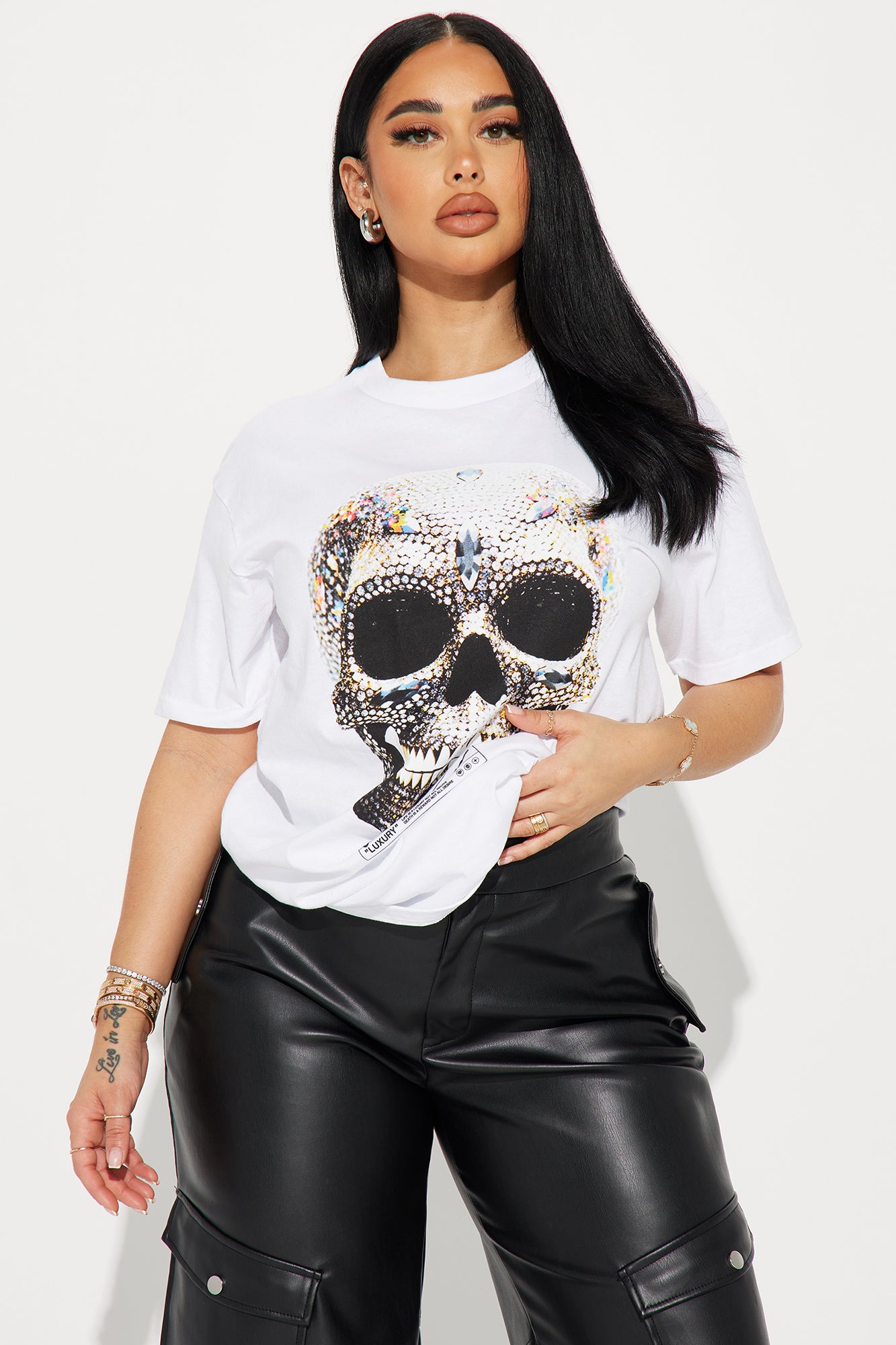 Made Of Diamonds Skull Graphic Tee
