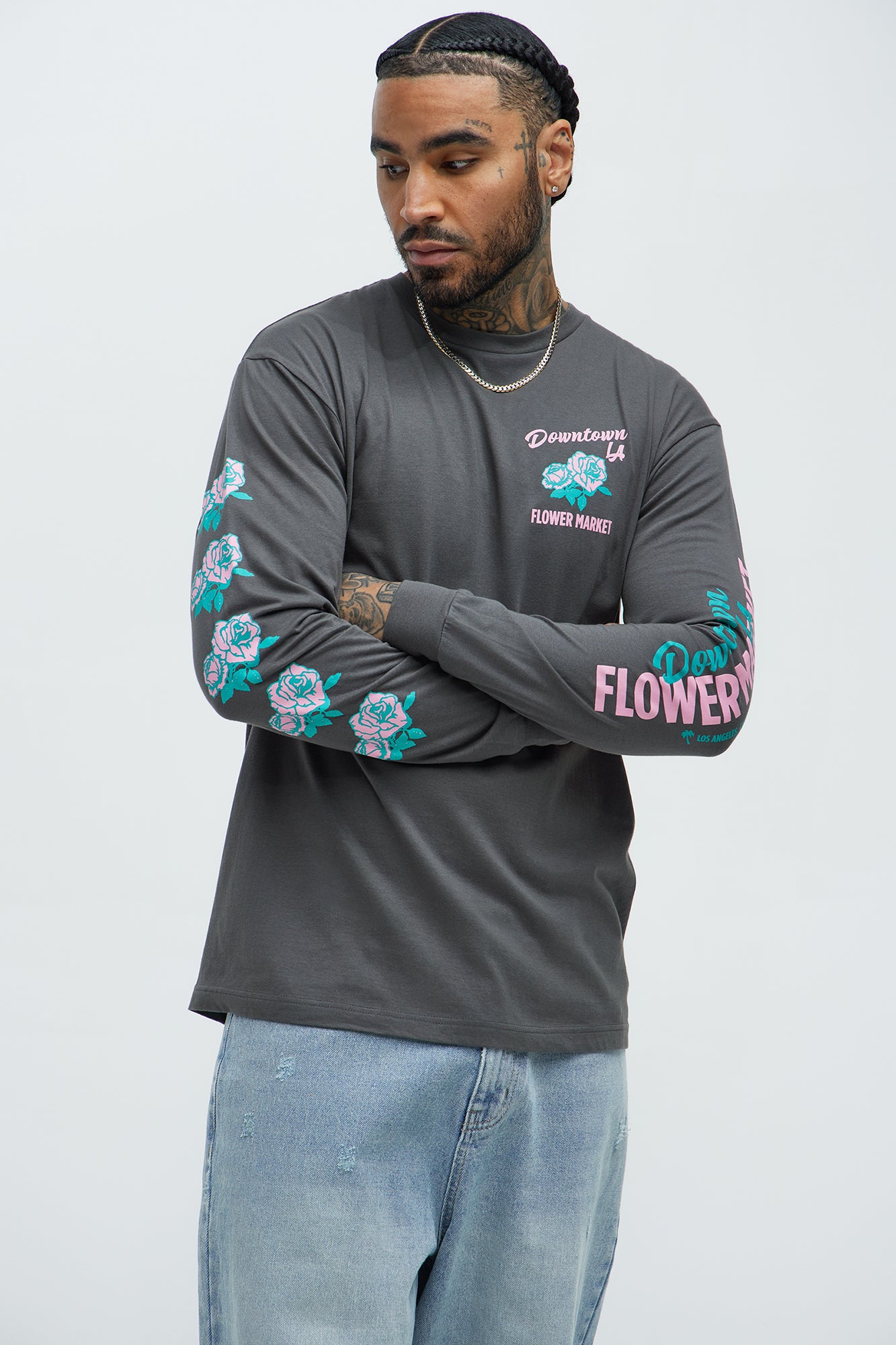 LA Flower Market Long Sleeve Tee
