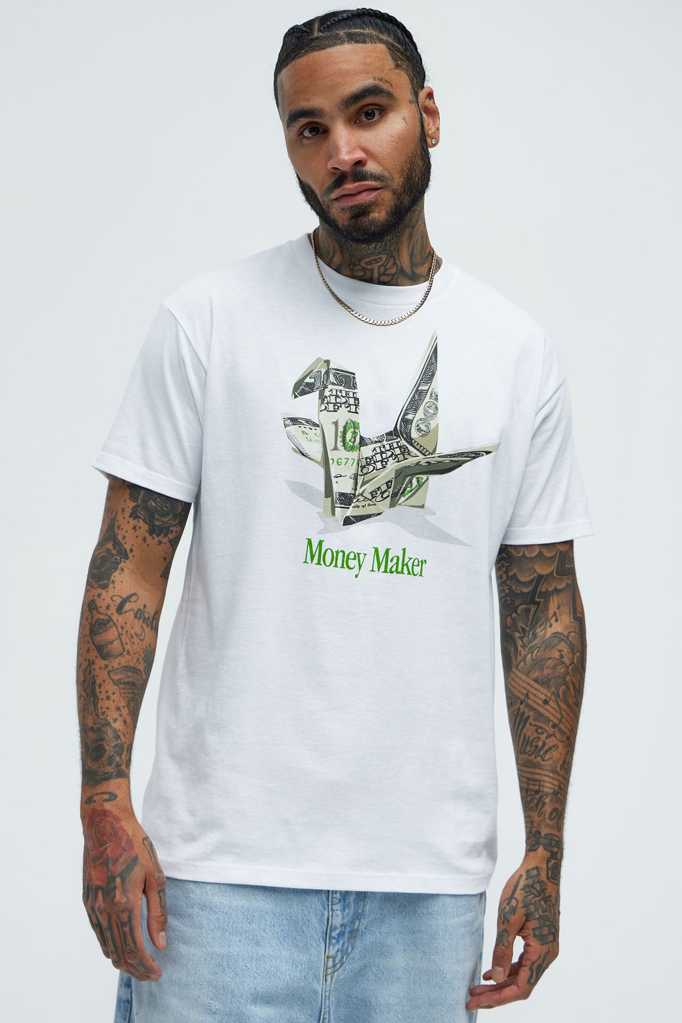 Money Crane Short Sleeve Tee