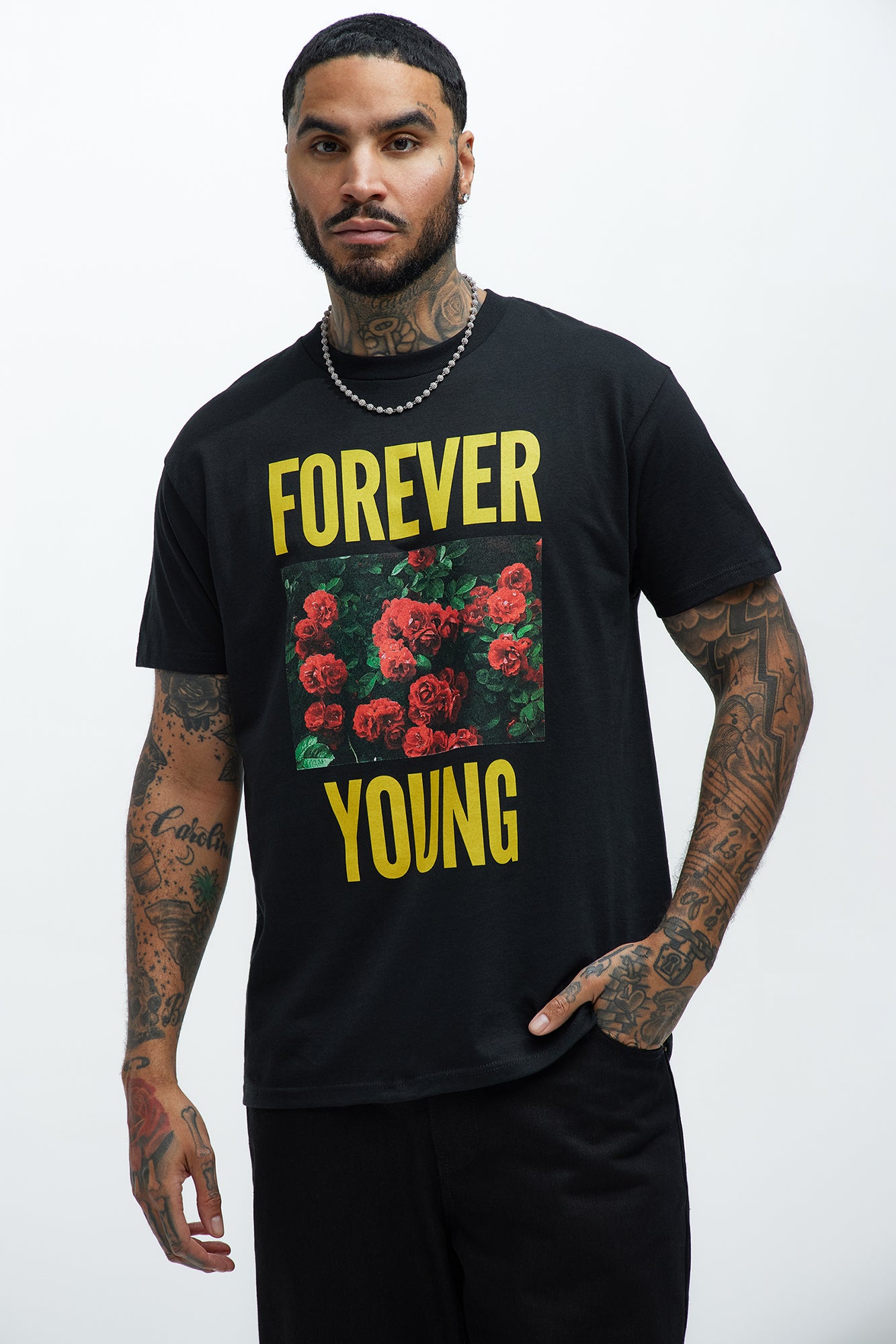 Forever Young Roses Short Sleeve Tee