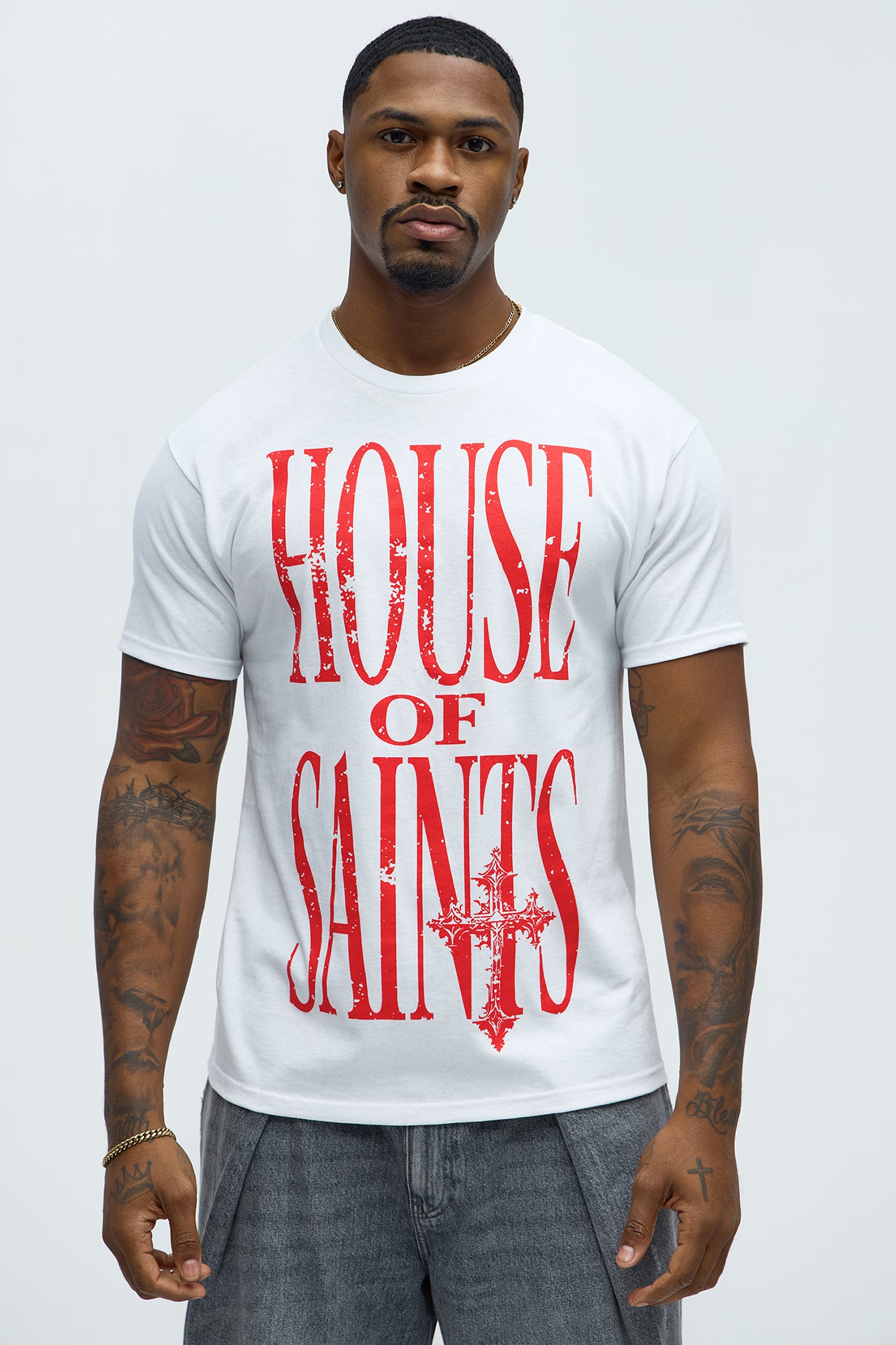 House Of Saints Short Sleeve Crew Neck T shirt