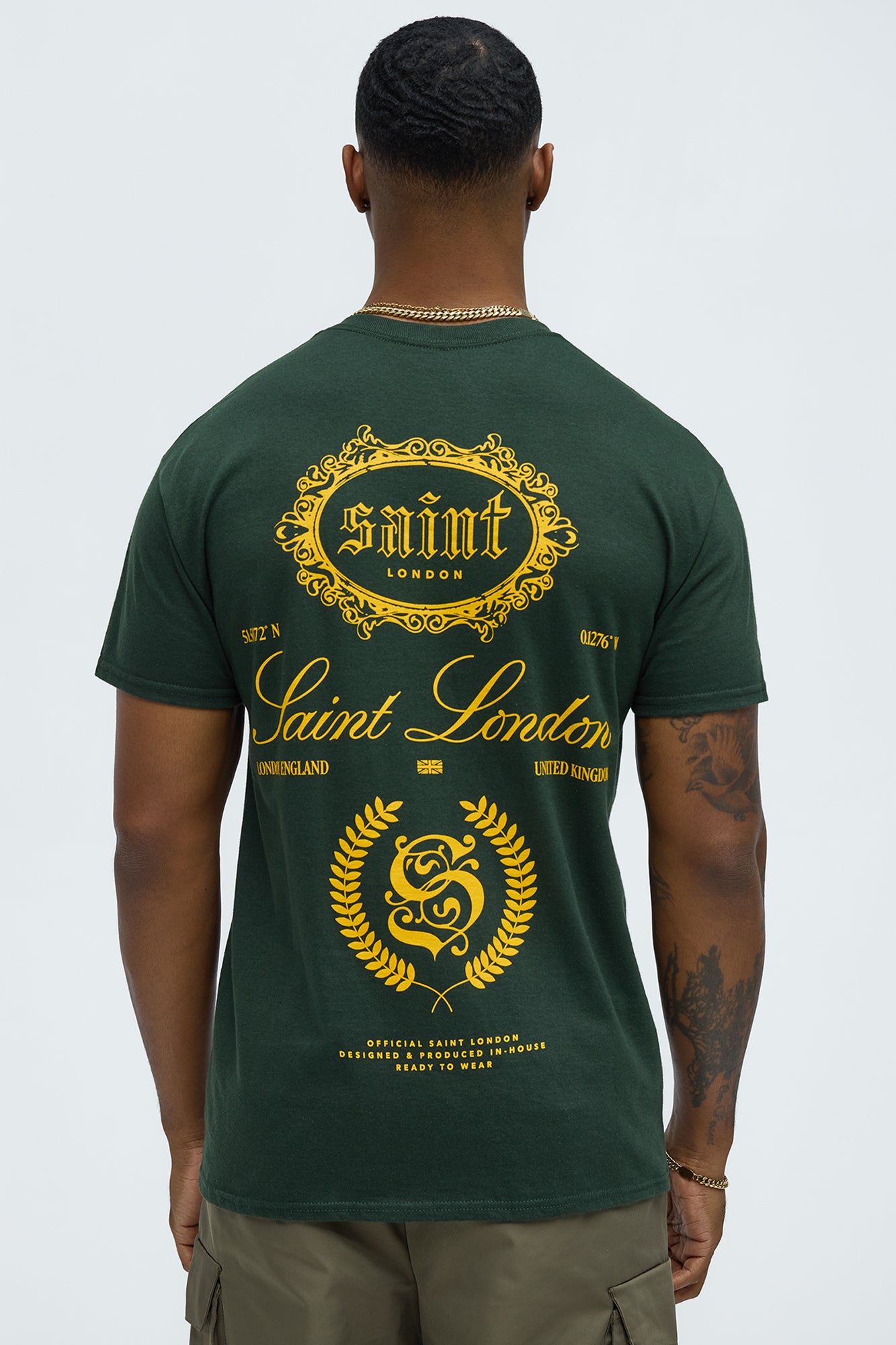 Saint London Stacked Short Sleeve Crew Neck T shirt