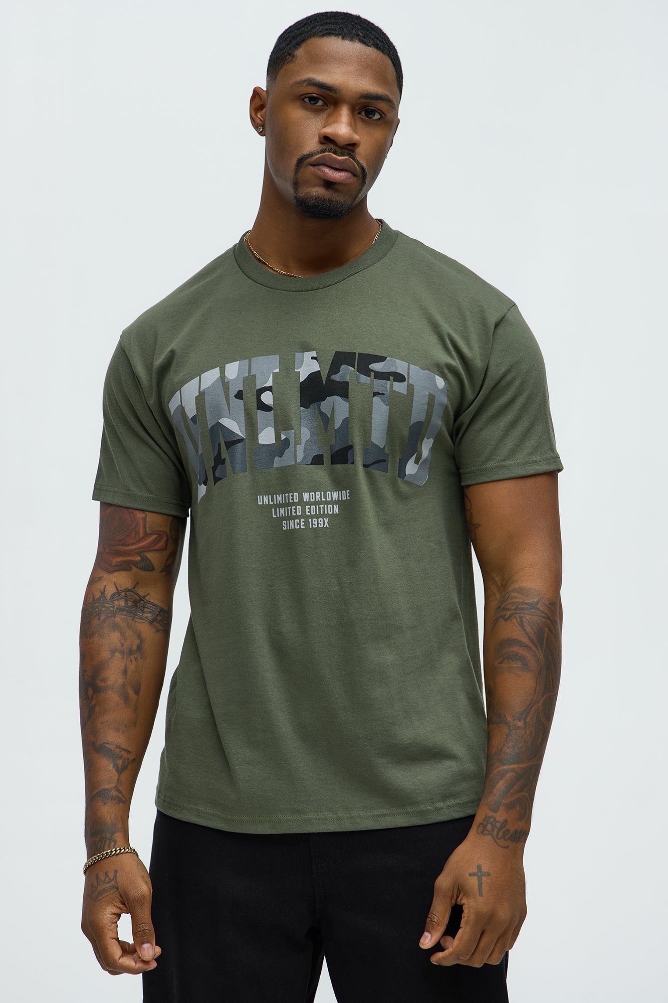 Unlmtd Short Sleeve Crew Neck T shirt