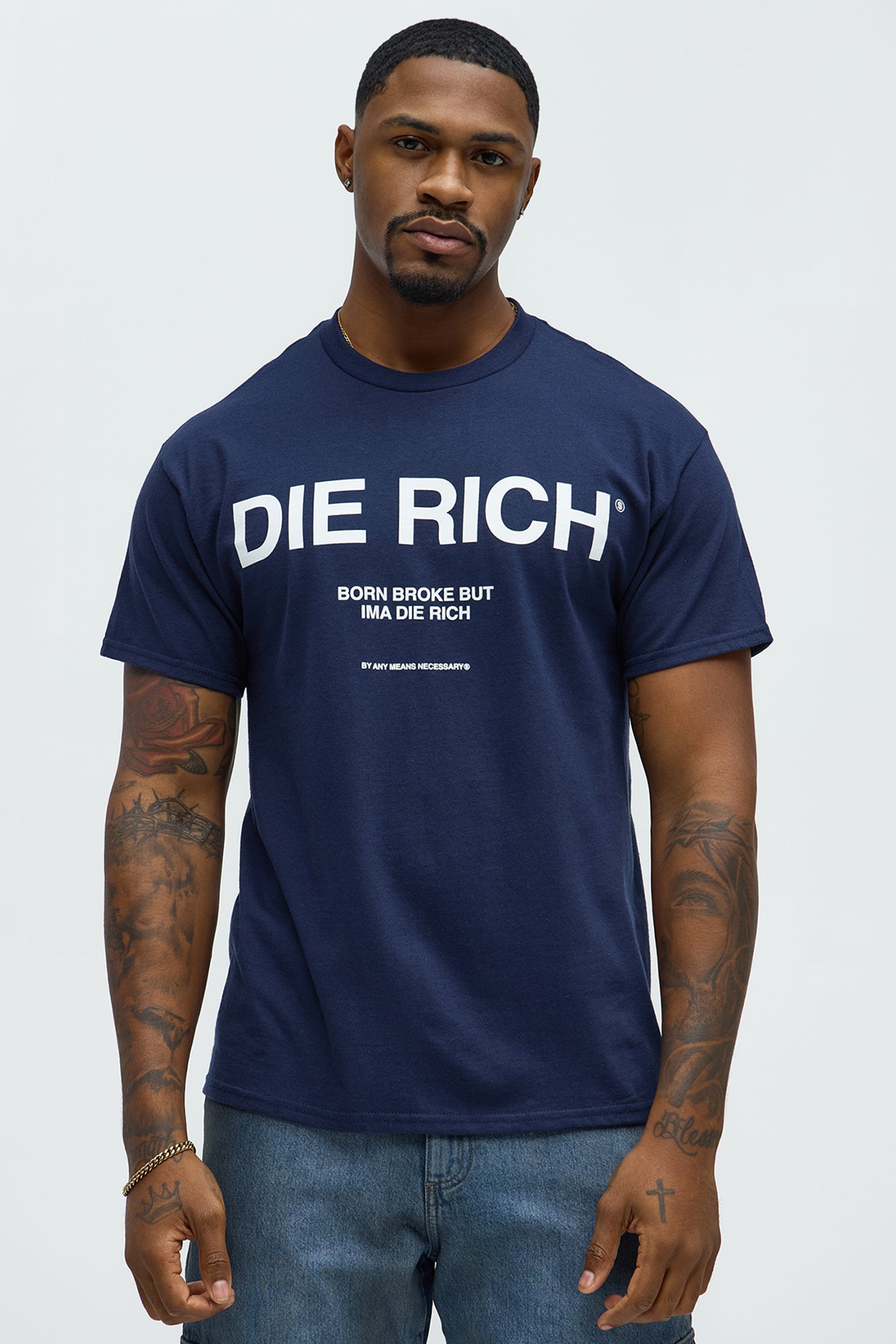 Die Rich Short Sleeve Crew Neck T shirt