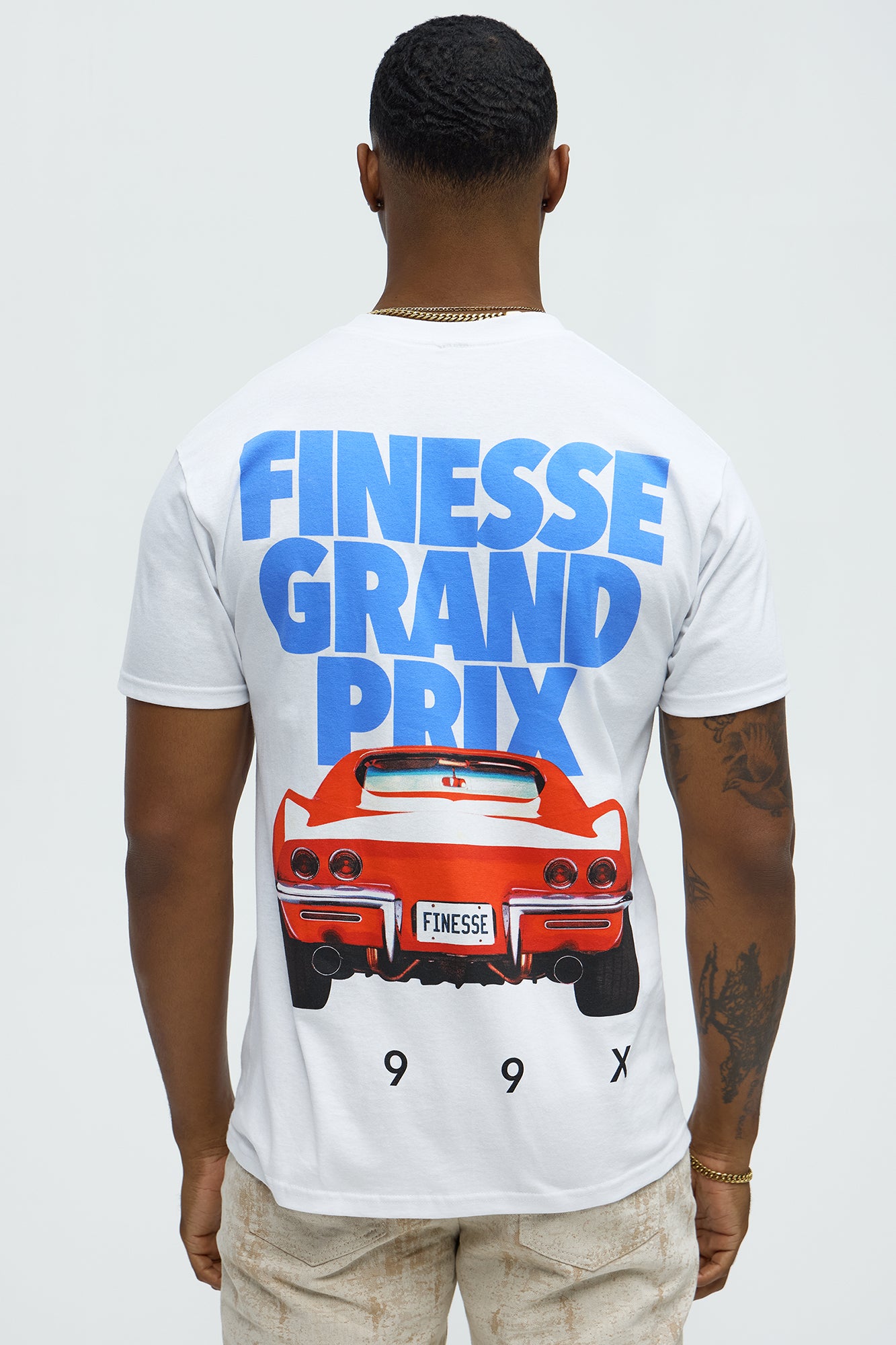 Finesse Grand Prix Short Sleeve Crew Neck T shirt