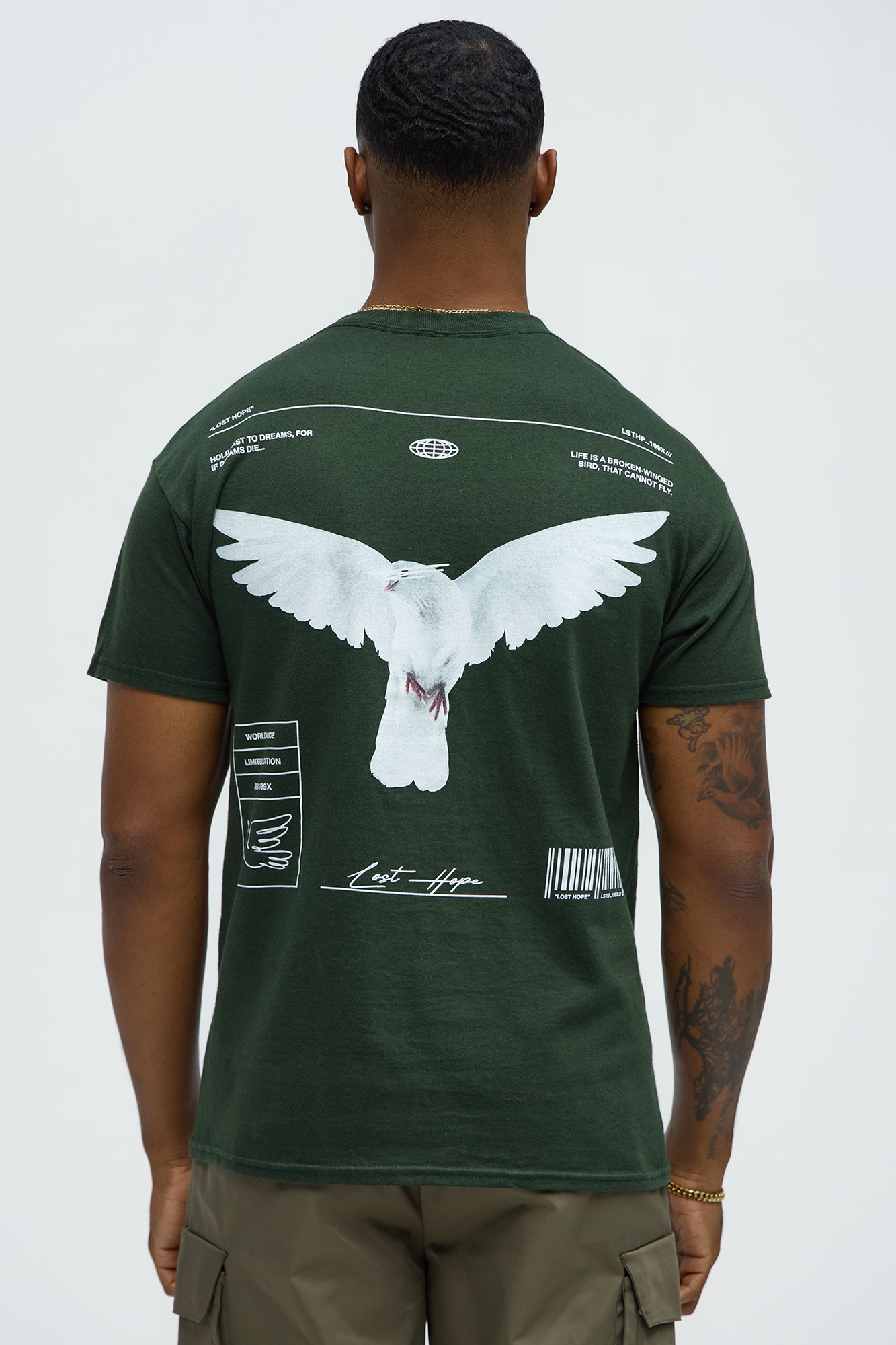 White Bird Short Sleeve Crew Neck T shirt