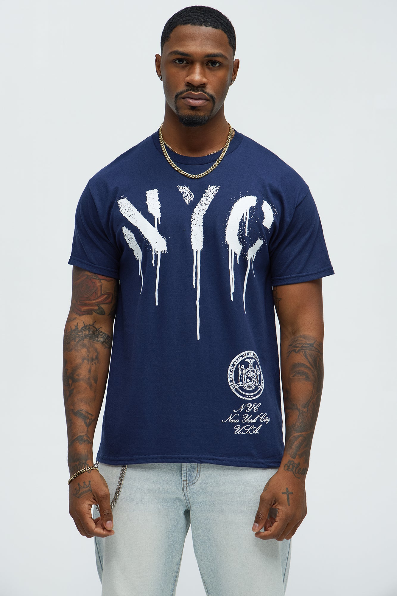 NYC Stencil Short Sleeve Tee