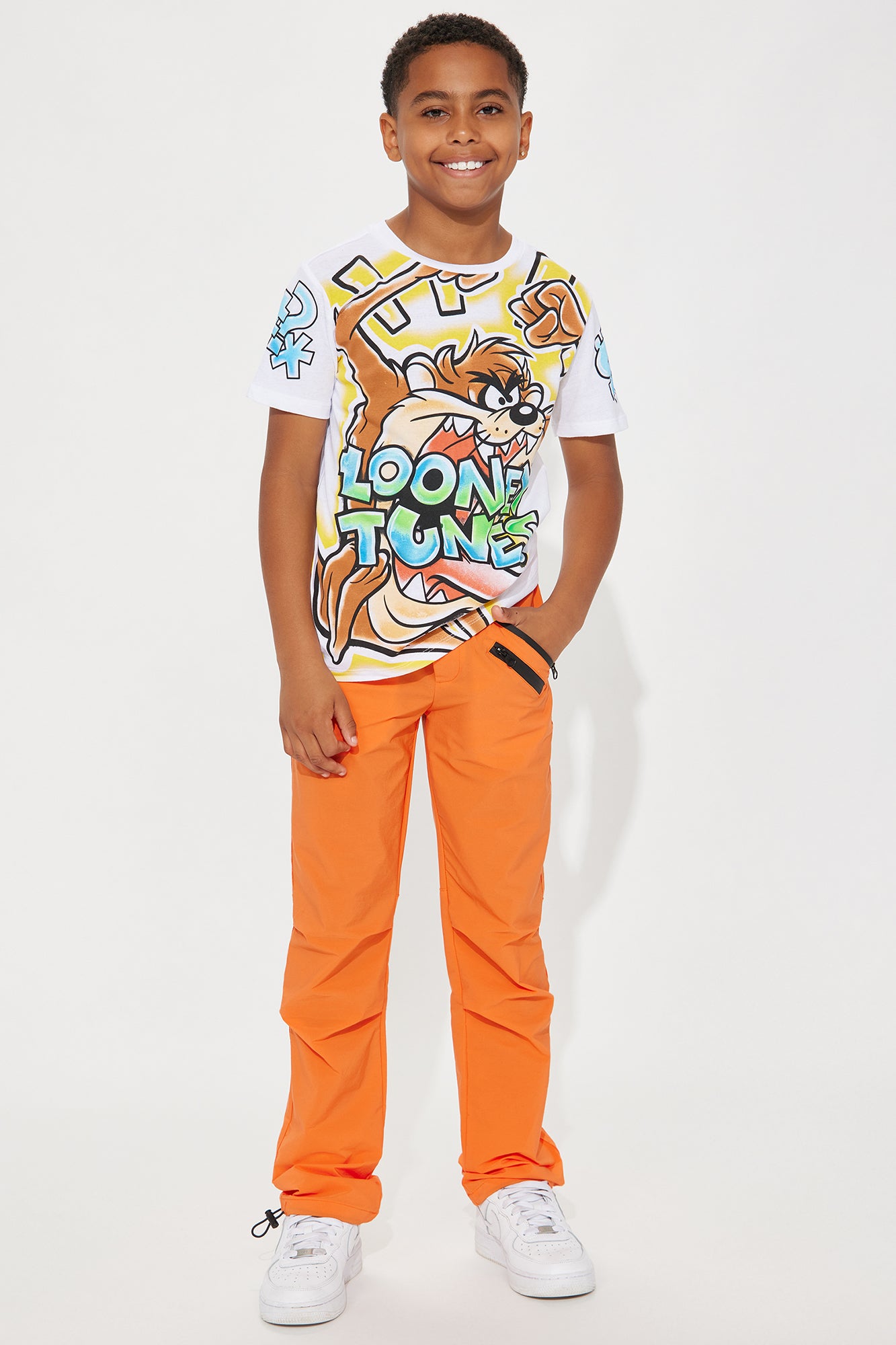 Mini Double Zipper Nylon Pant