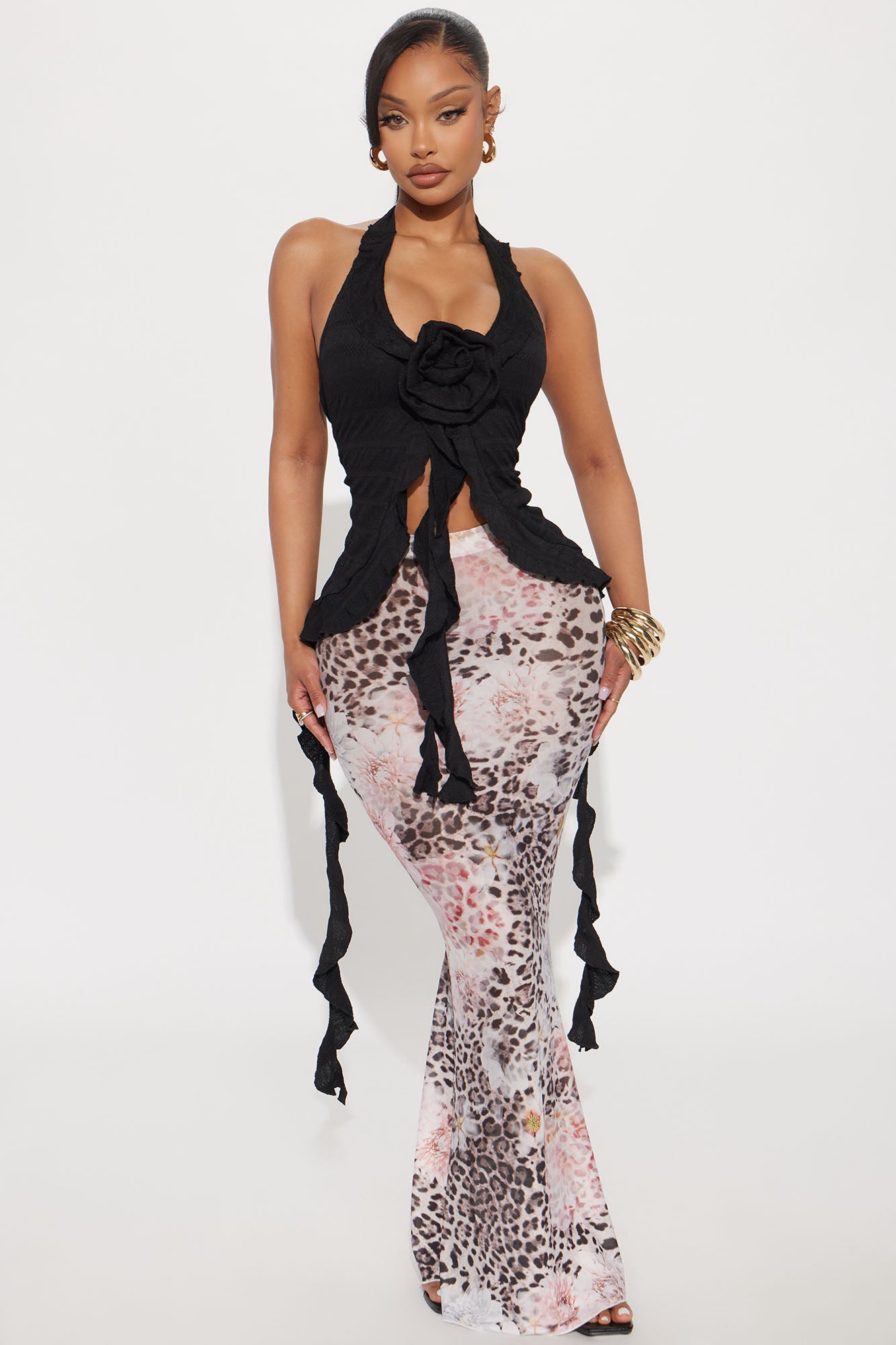 Sweet As Sugar Mesh Maxi Skirt
