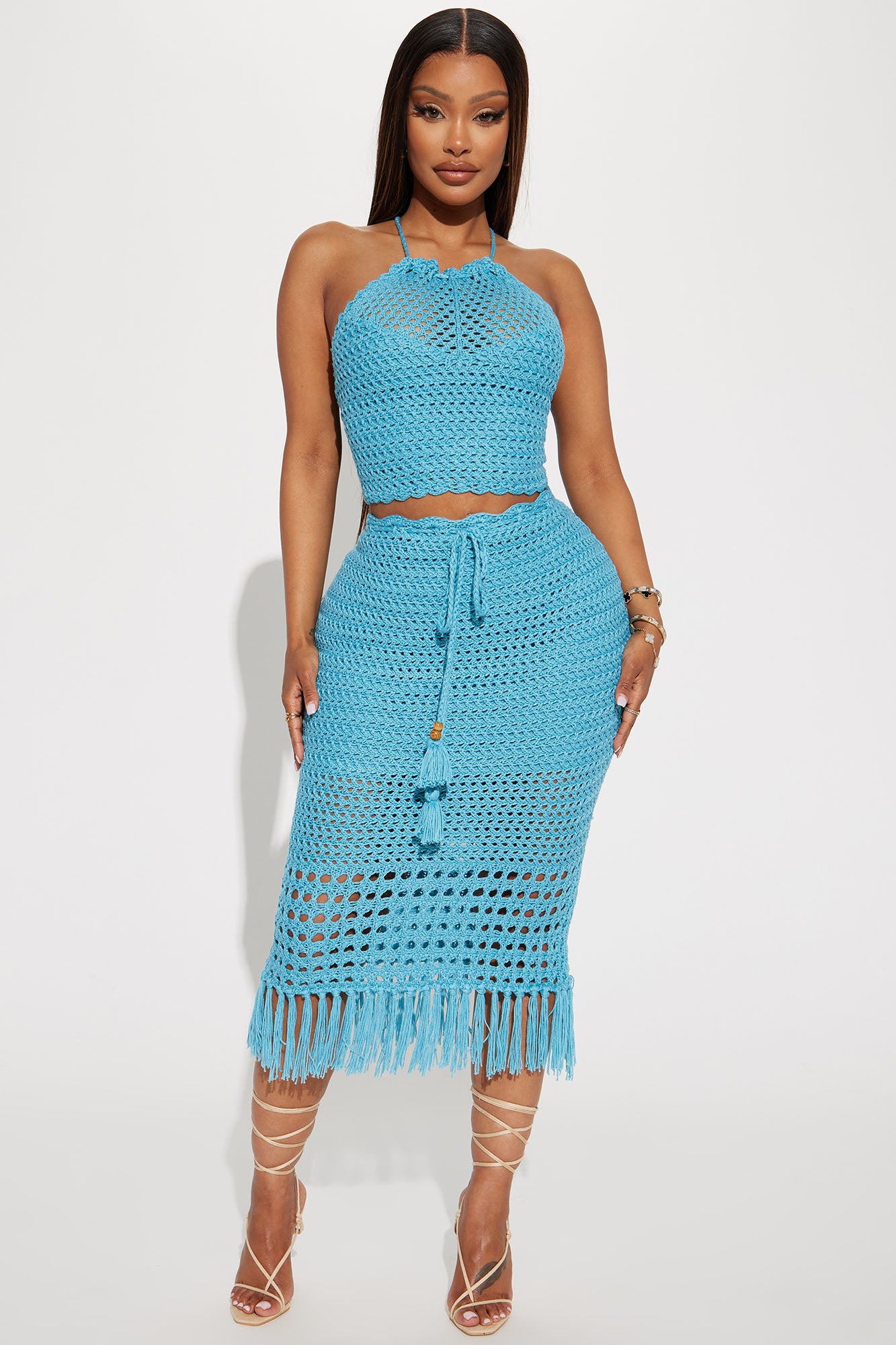 Island Girl Crochet Skirt Set