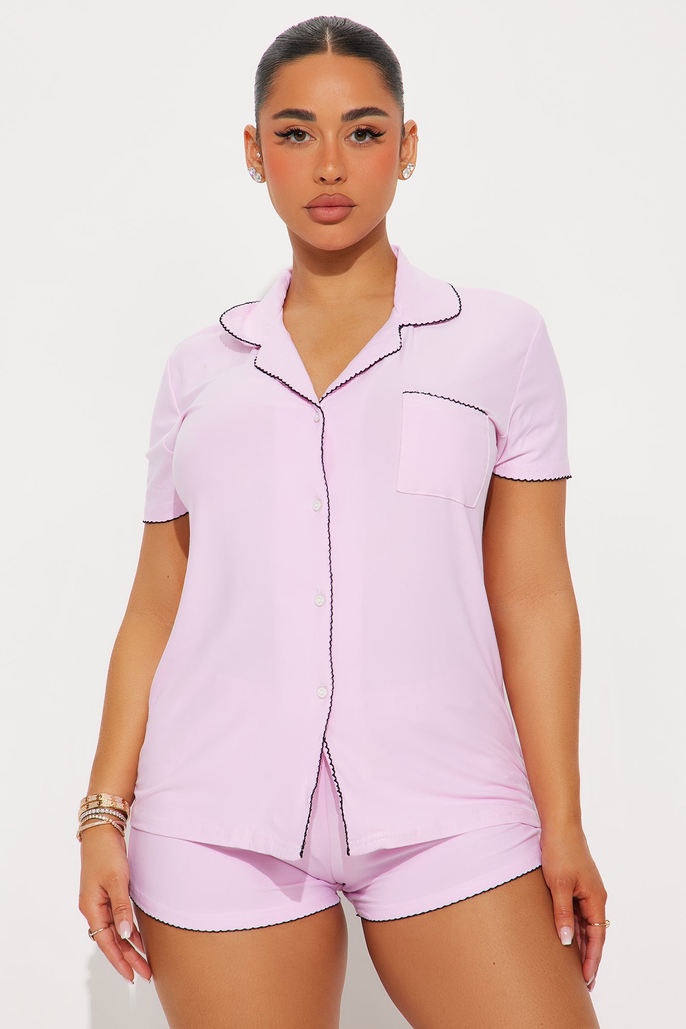 Weekends In PJ Short Set